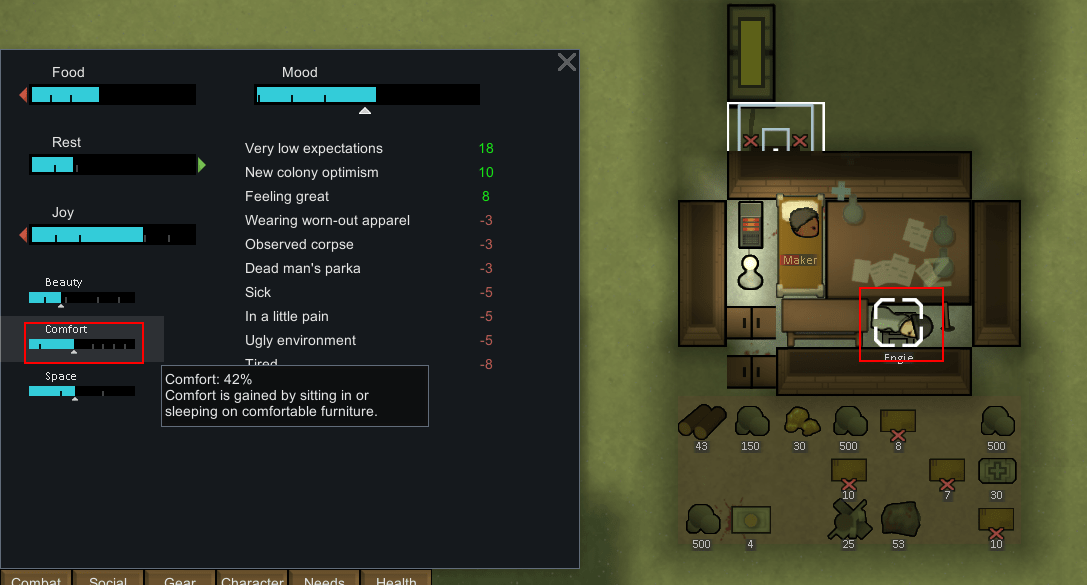 TIL Colonists can sleep on chairs r/RimWorld