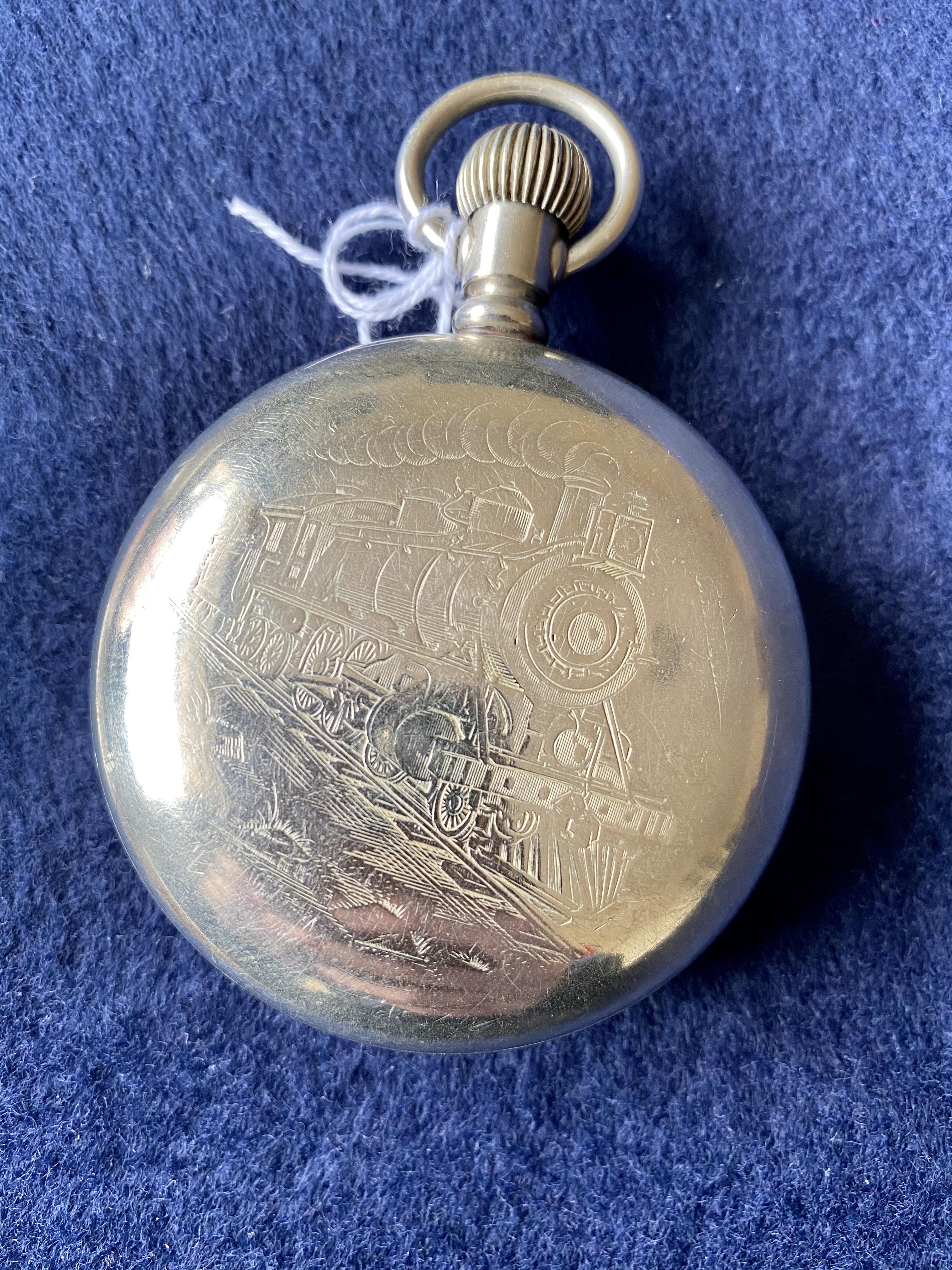[WTS] 1894 Elgin Railroad Pocket Watch 18s, 7j Silverode case r