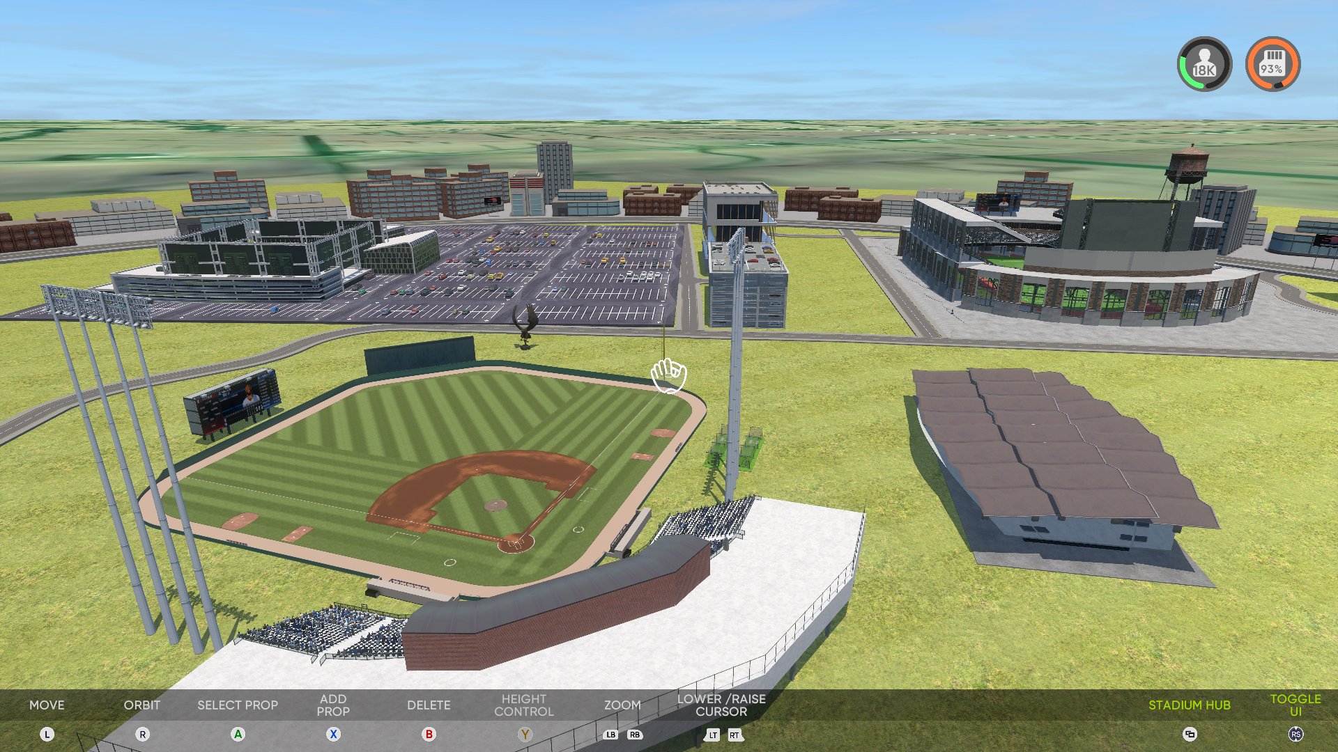 Duane Banks Field, Iowa City, Ia, complete with Hawk statue, Kinnick