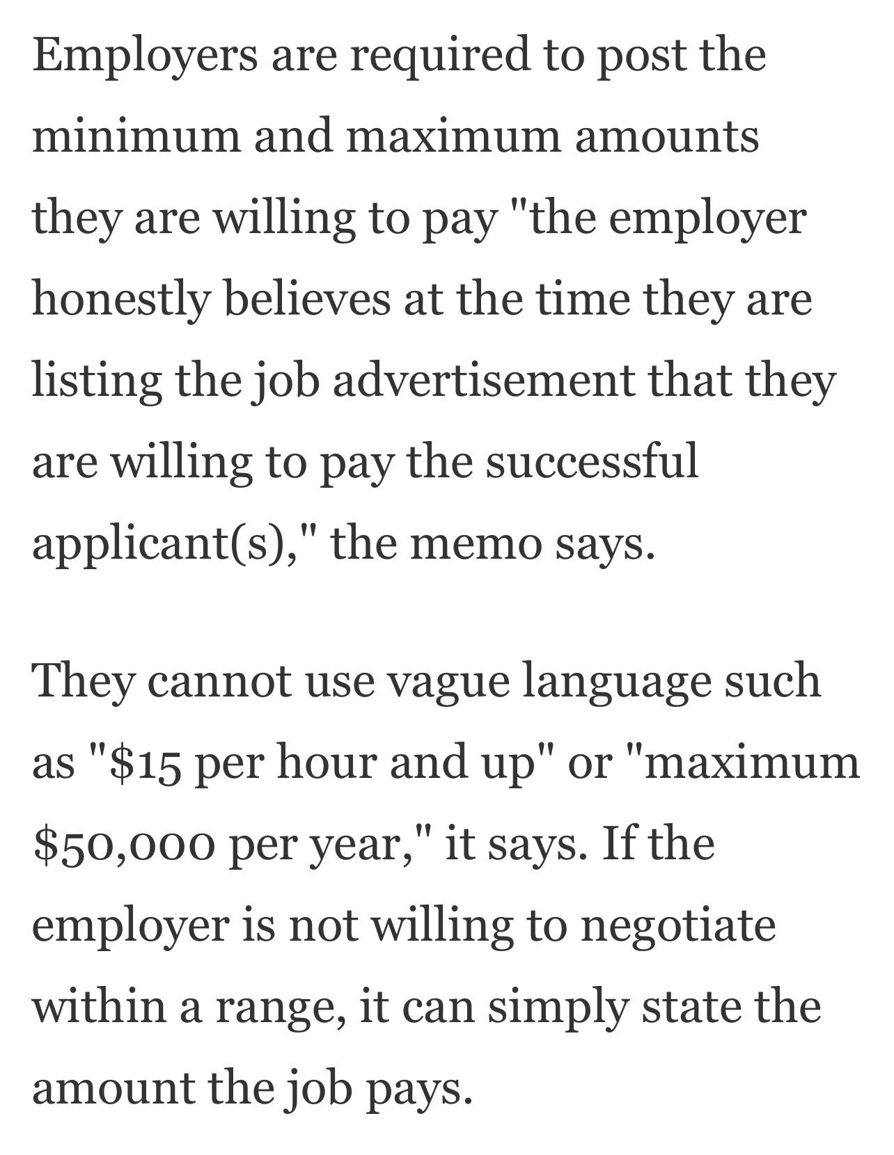 New York City employers are now required to post salary ranges on job