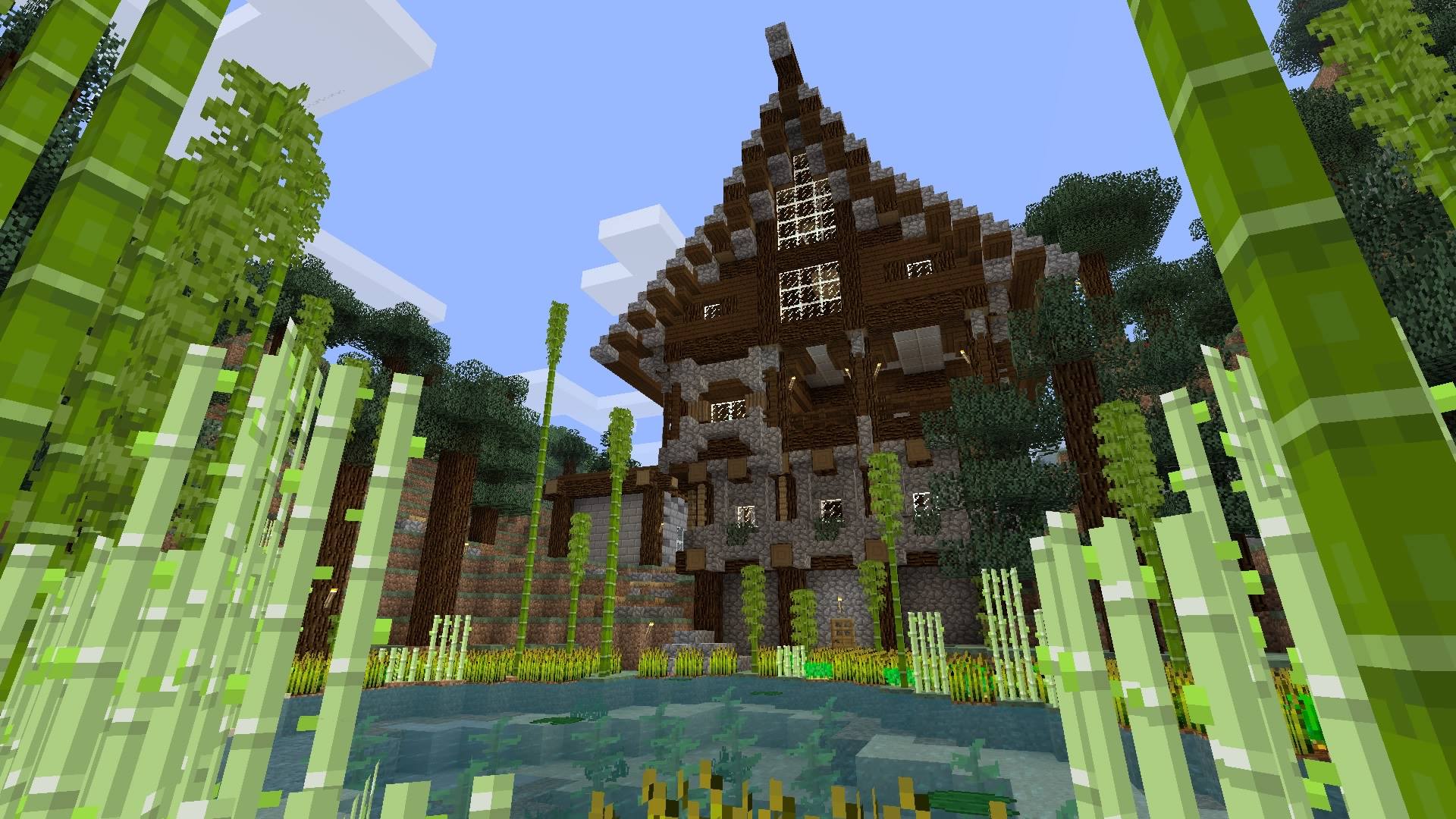 I have gotten back into Minecraft playing on PS4. This is my starter house on my singleplayer