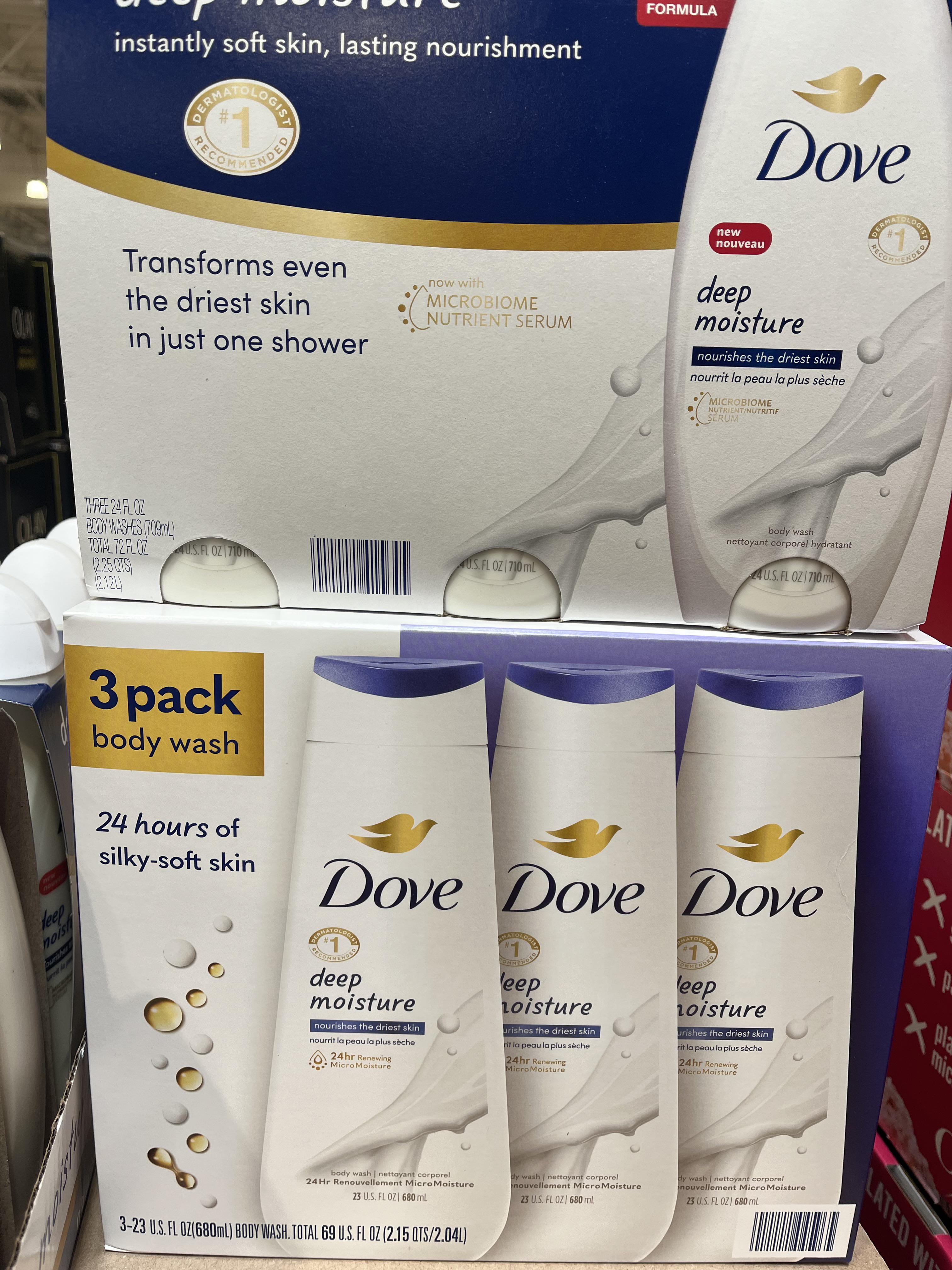 Dove body wash at Costco. r/shrinkflation