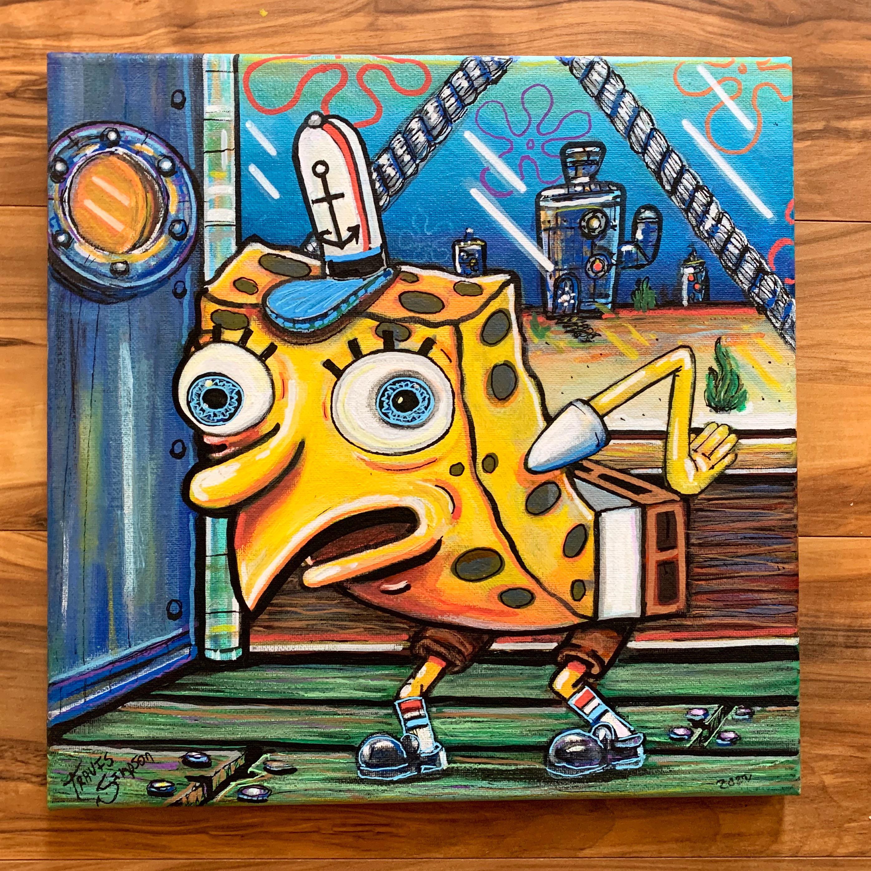 I’m embarrassed at how much time I spent painting a meme but here we