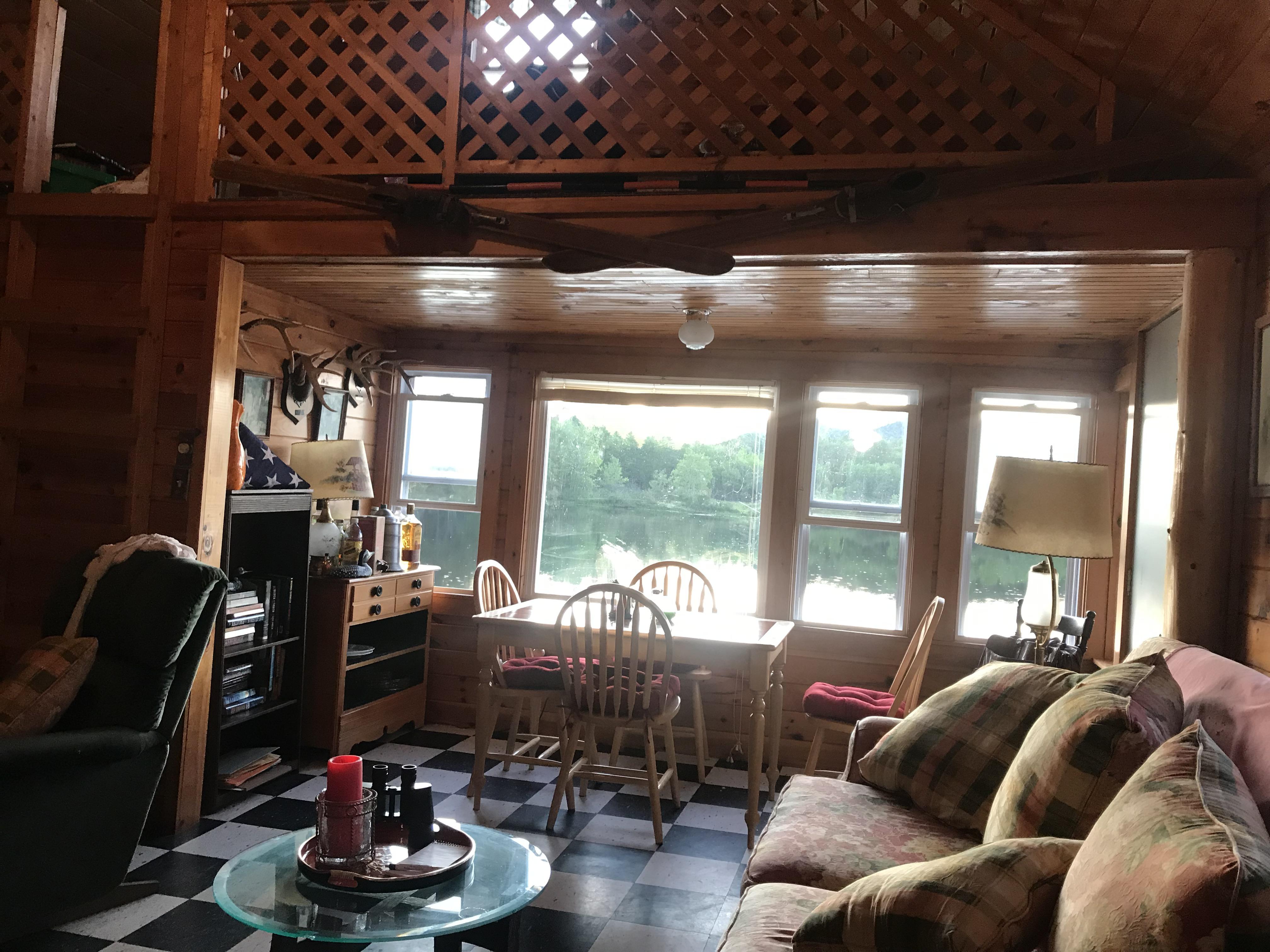 My family’s cabin in northern Skowhegan, ME with a lakeside view. r