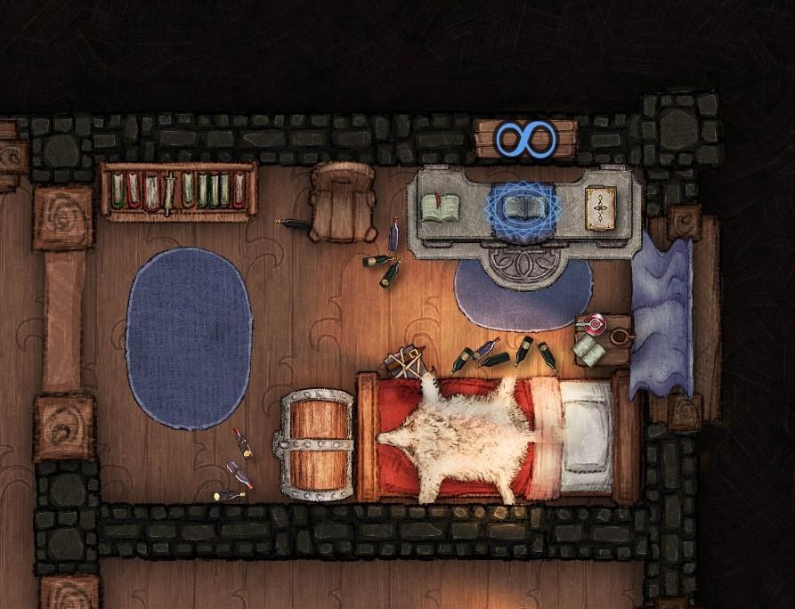 Just made my first room! Pretty new to DND in general and our DM gave