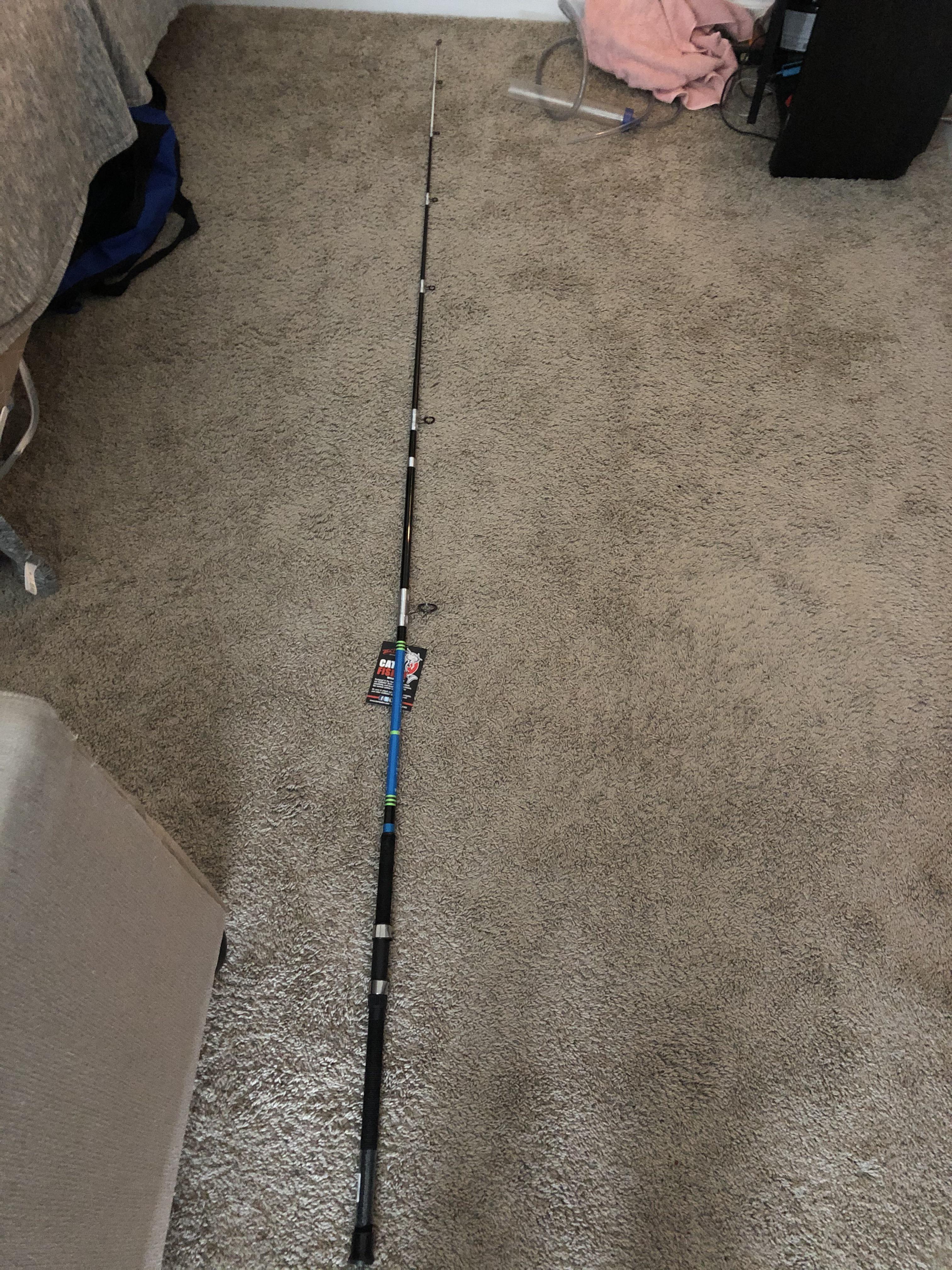 New rod! B&M silvercat catfishing rod, not the magnum. 8 ft 2 piece r