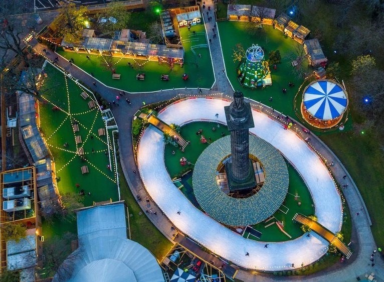 ICE SKATING In EDINBURGH St Andrew Square Ice Rink, revolving around