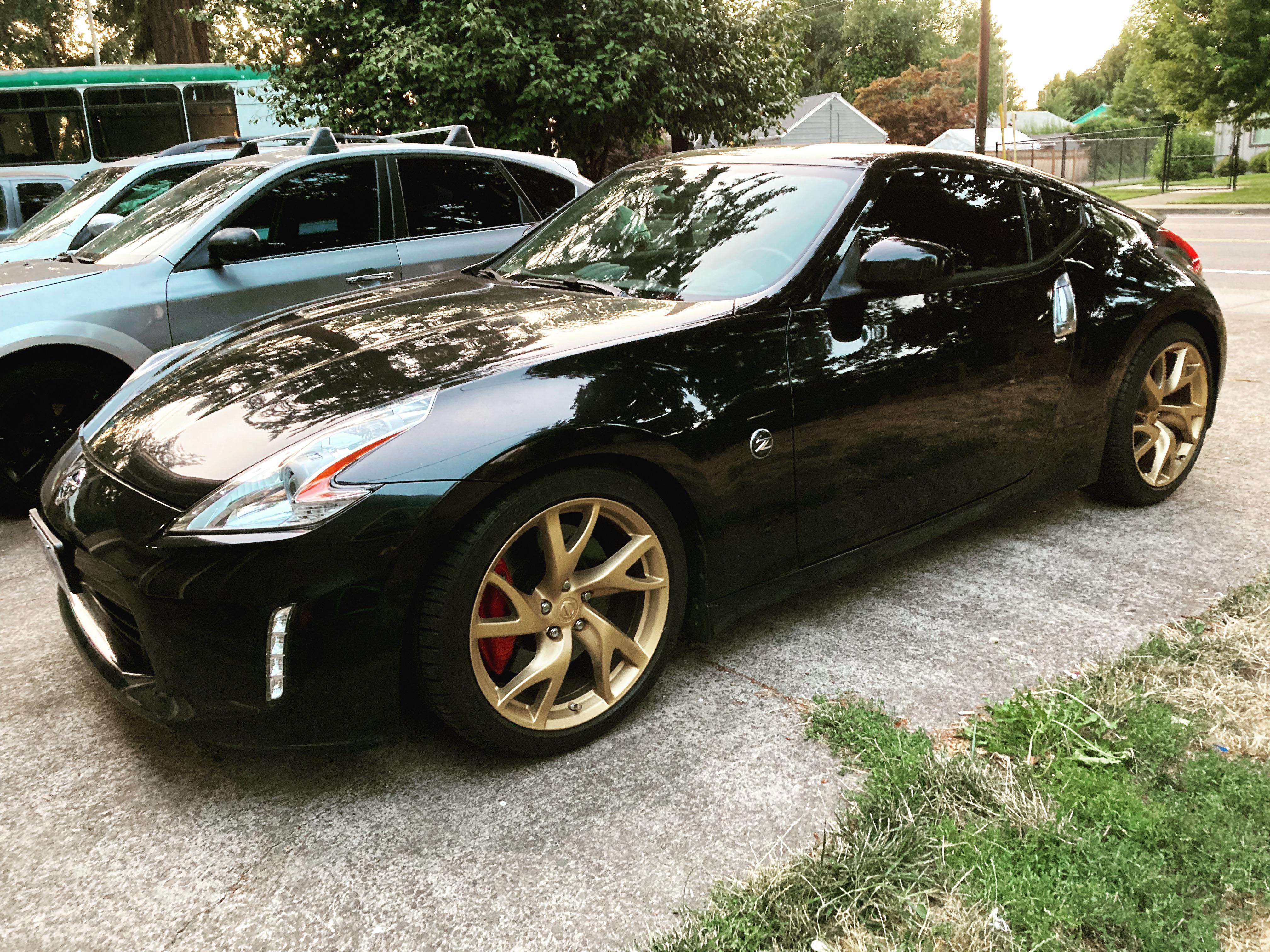Painted my wheels today 370z