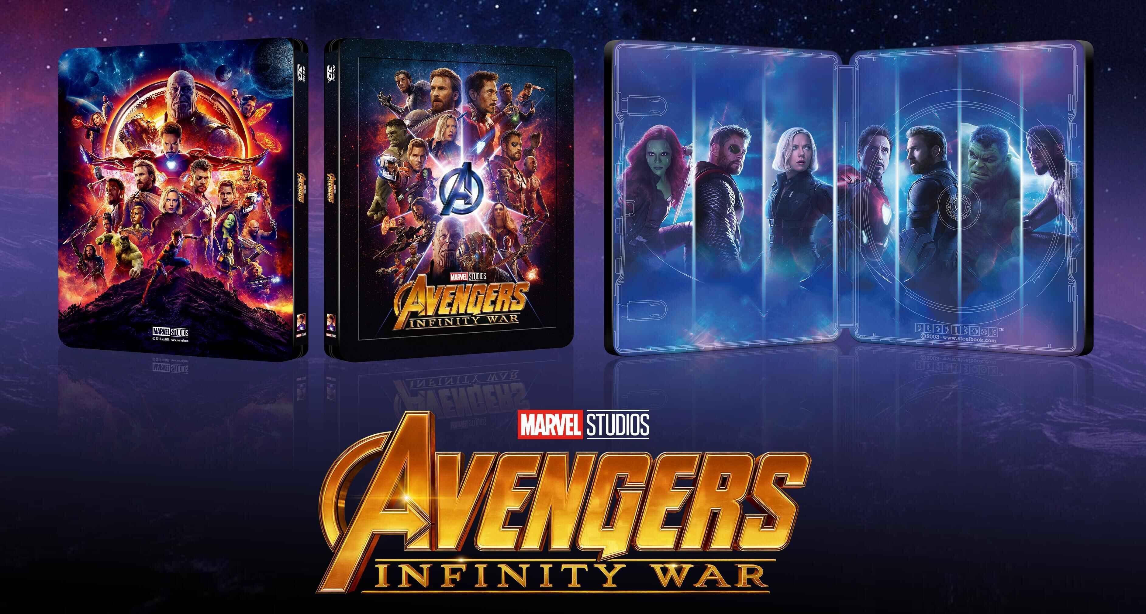 Blufans WEA Steelbook 50 Avengers Infinity War. Release Date October