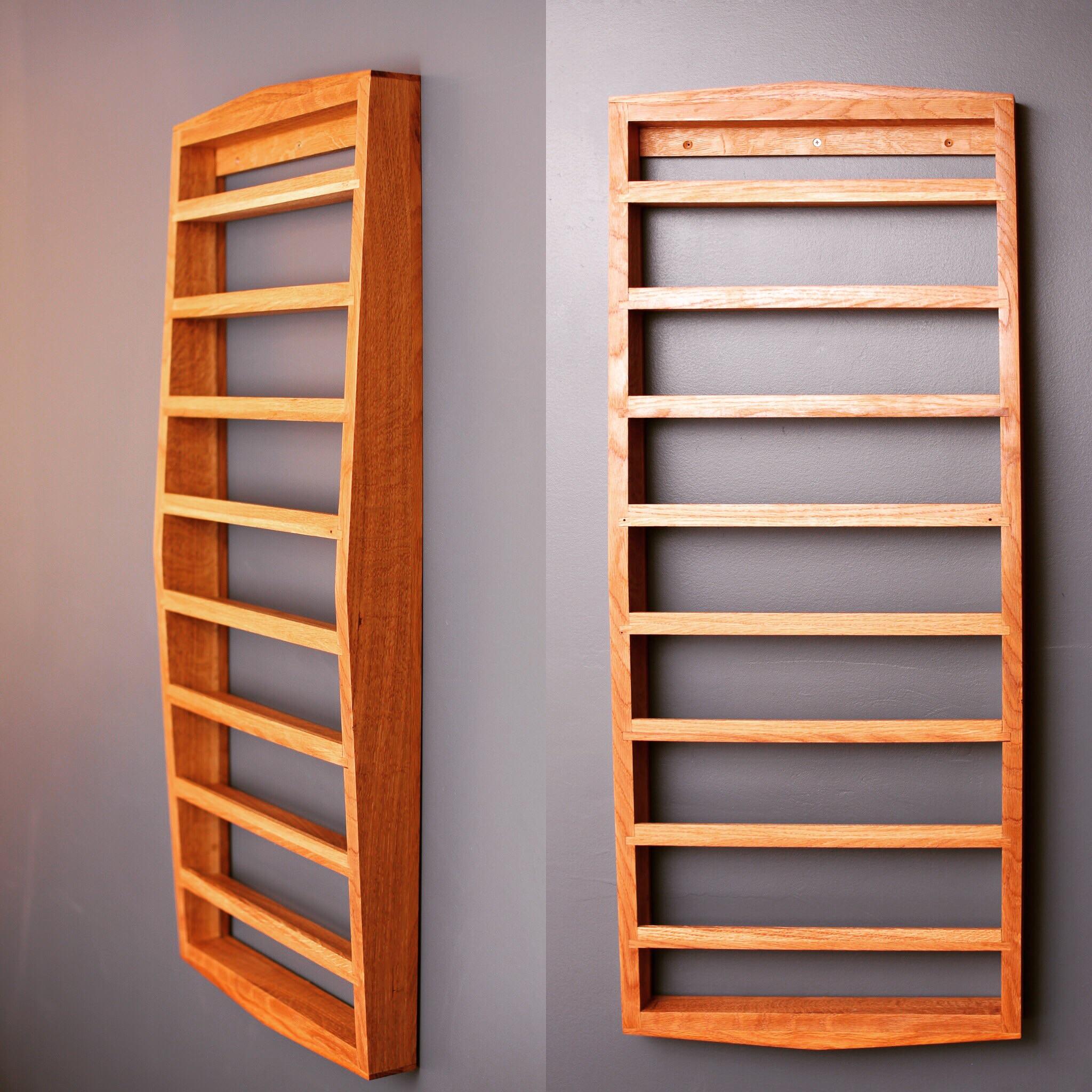 White oak shelf with a mid century modern vibe. r/woodworking