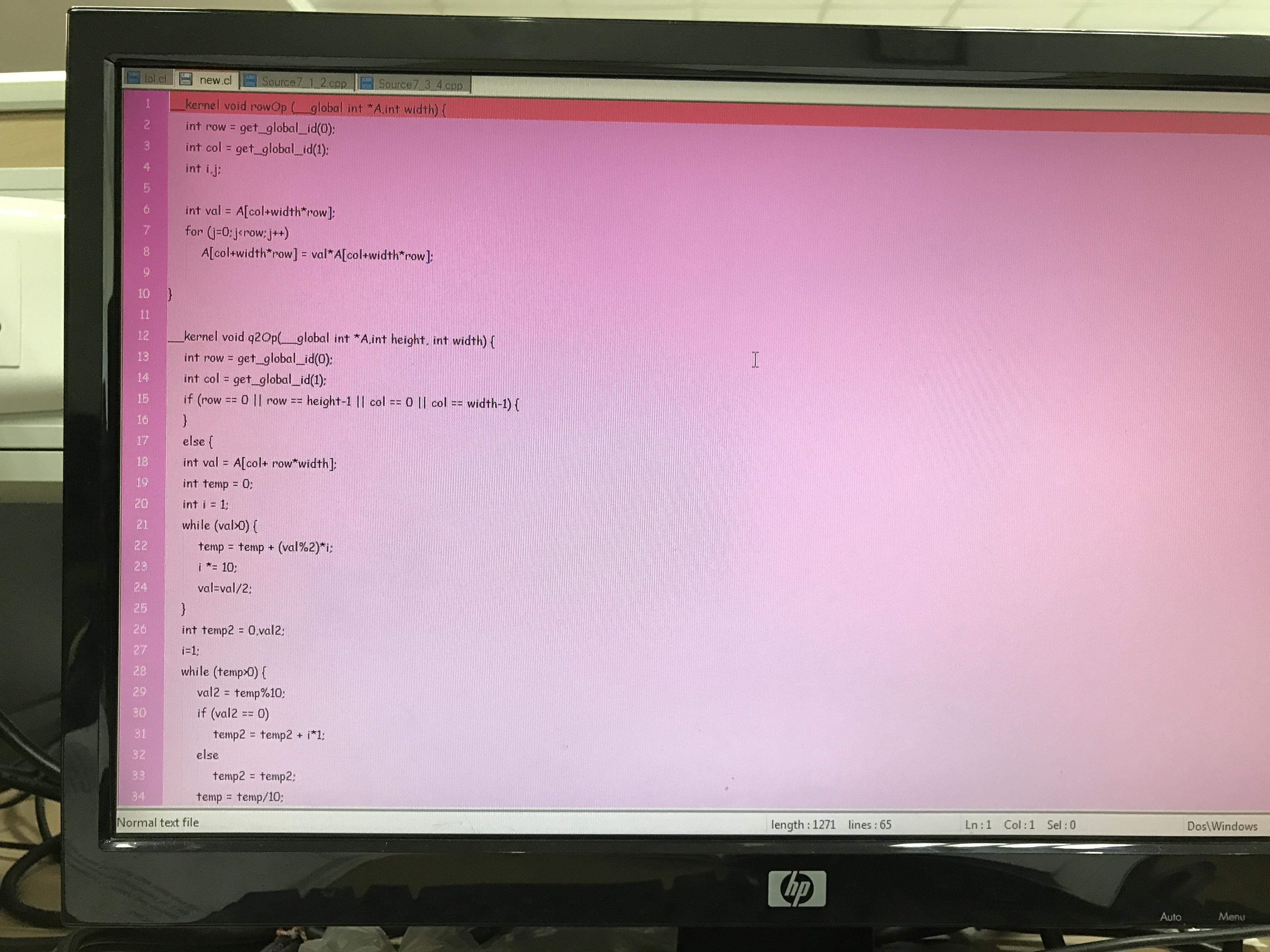 Notepad++ on a lab computer. This is just the worst IDE setup. r