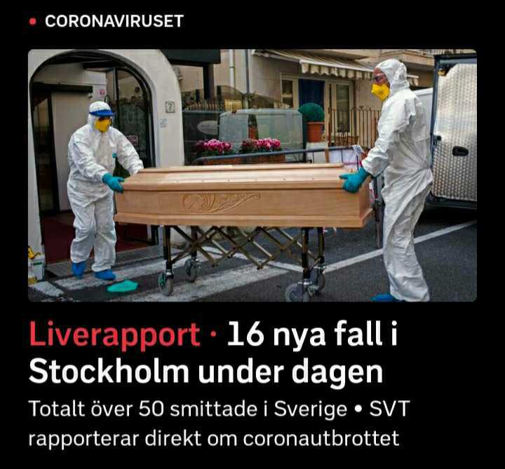 Mycket prat om att man inte ska vara orolig, sen kommer SVT med detta