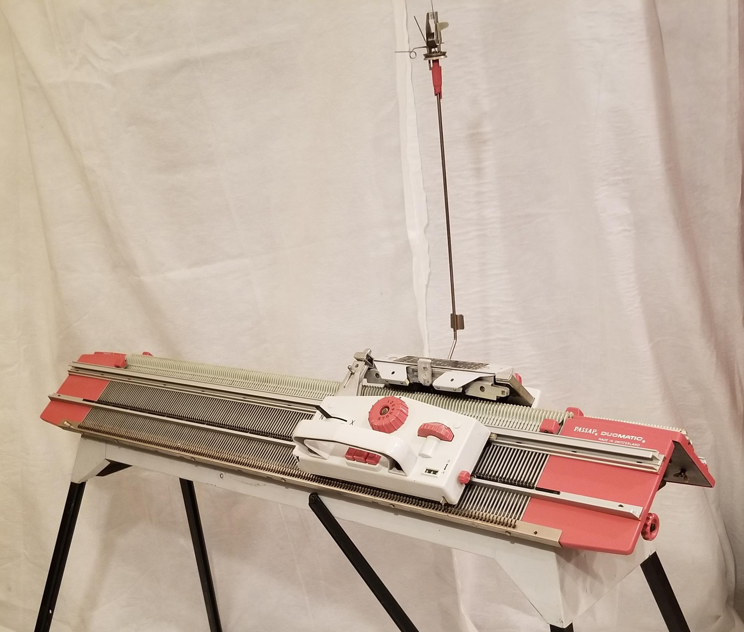 Vintage Passap Duomatic 'Pinkie' Knitting Machine, made in Switzerland