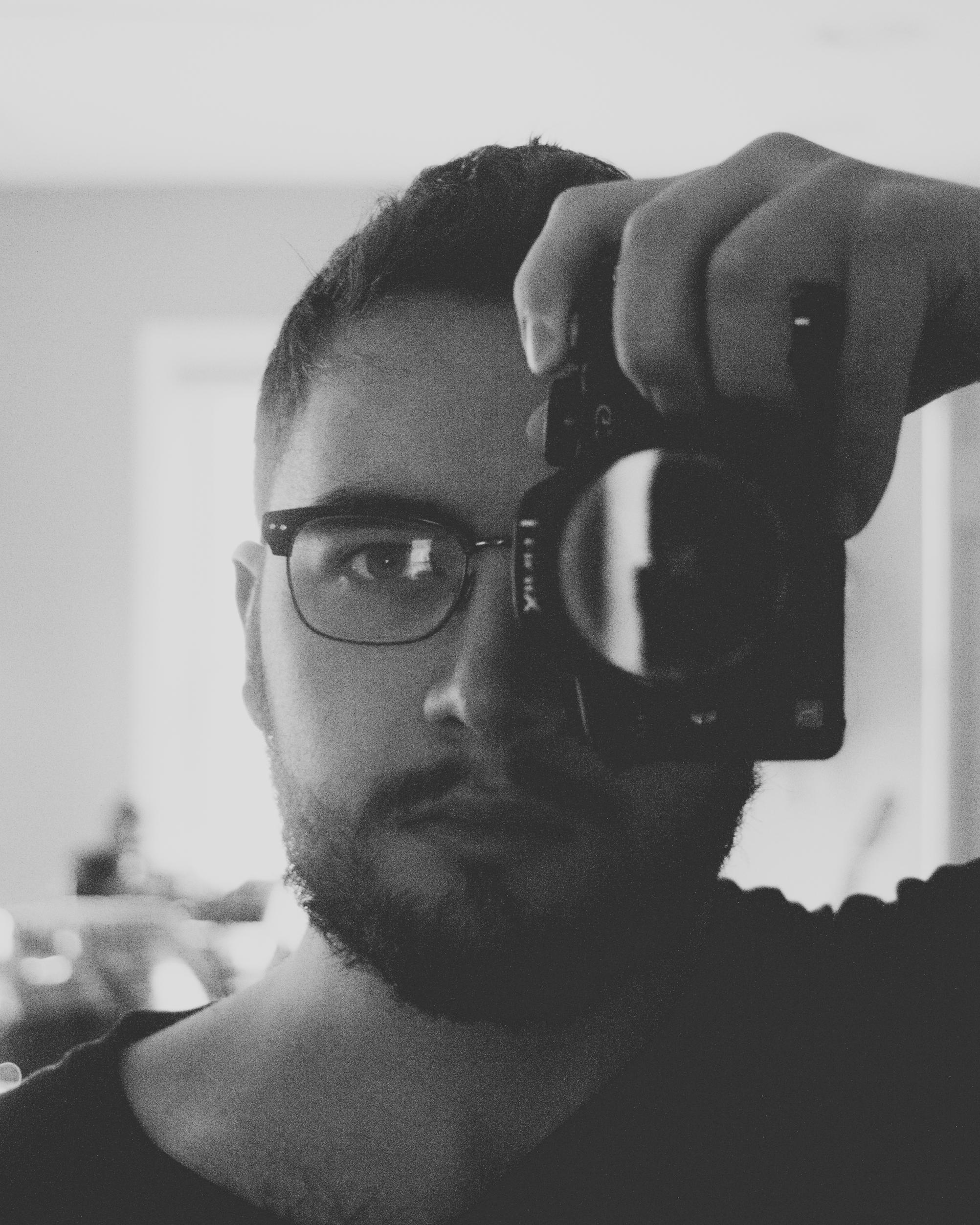 Saturday Morning SelfPortrait/ [Panasonic Lumix G2, Minolta Rokkor