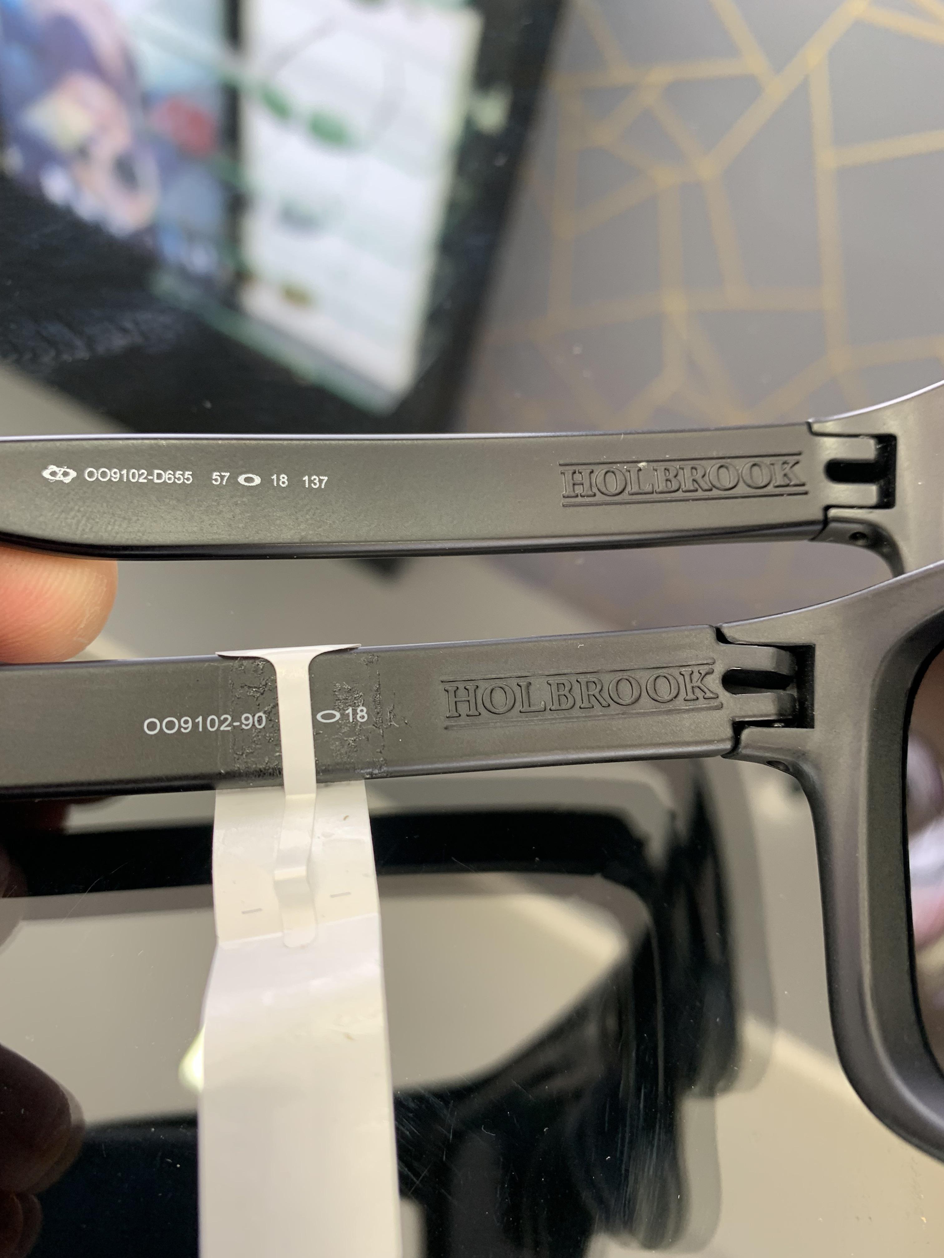 Aprender acerca 55+ imagen oakley holbrook real vs fake Abzlocal.mx