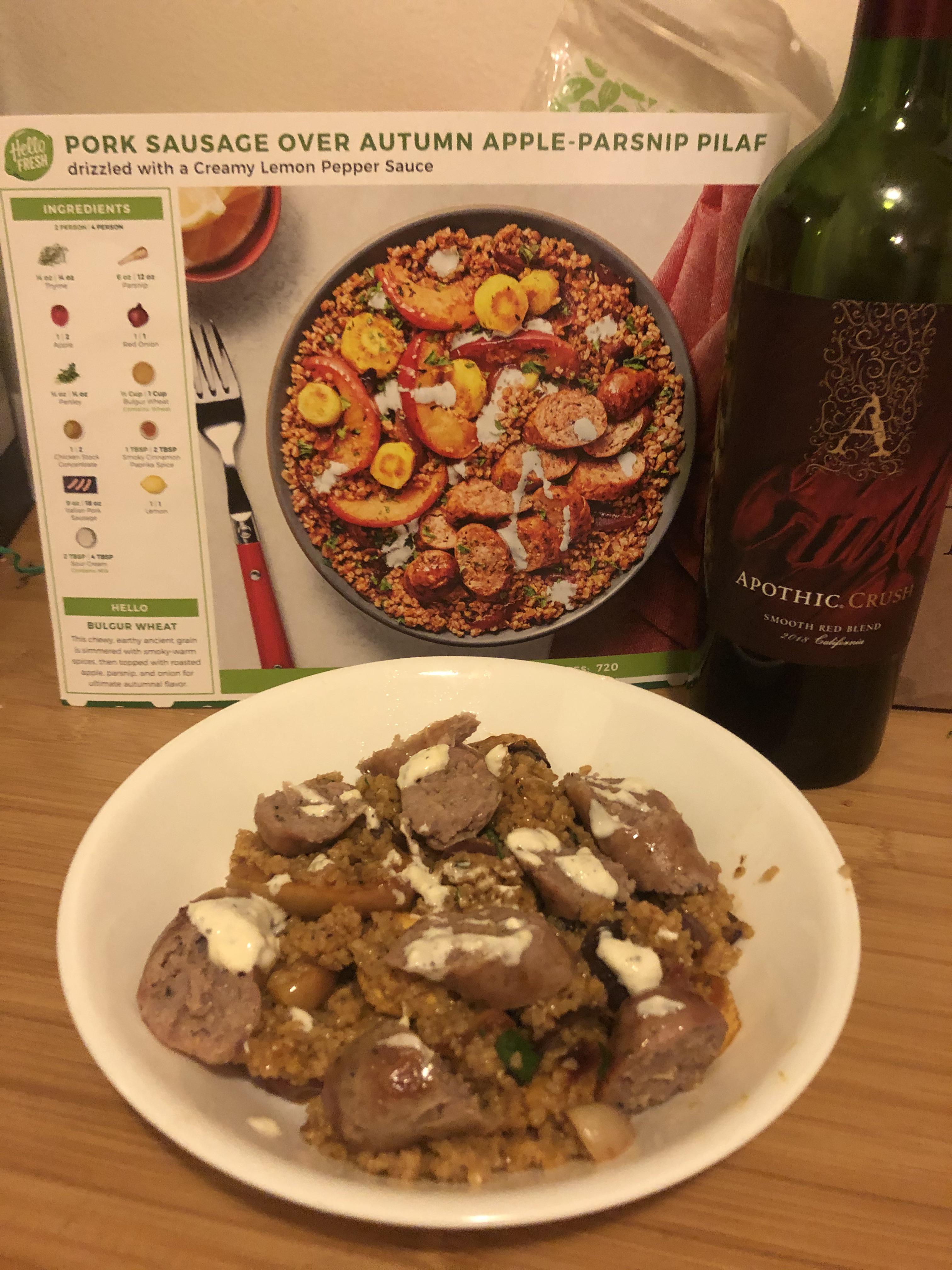 Pork Sausage Autumn Pilaf r/hellofresh