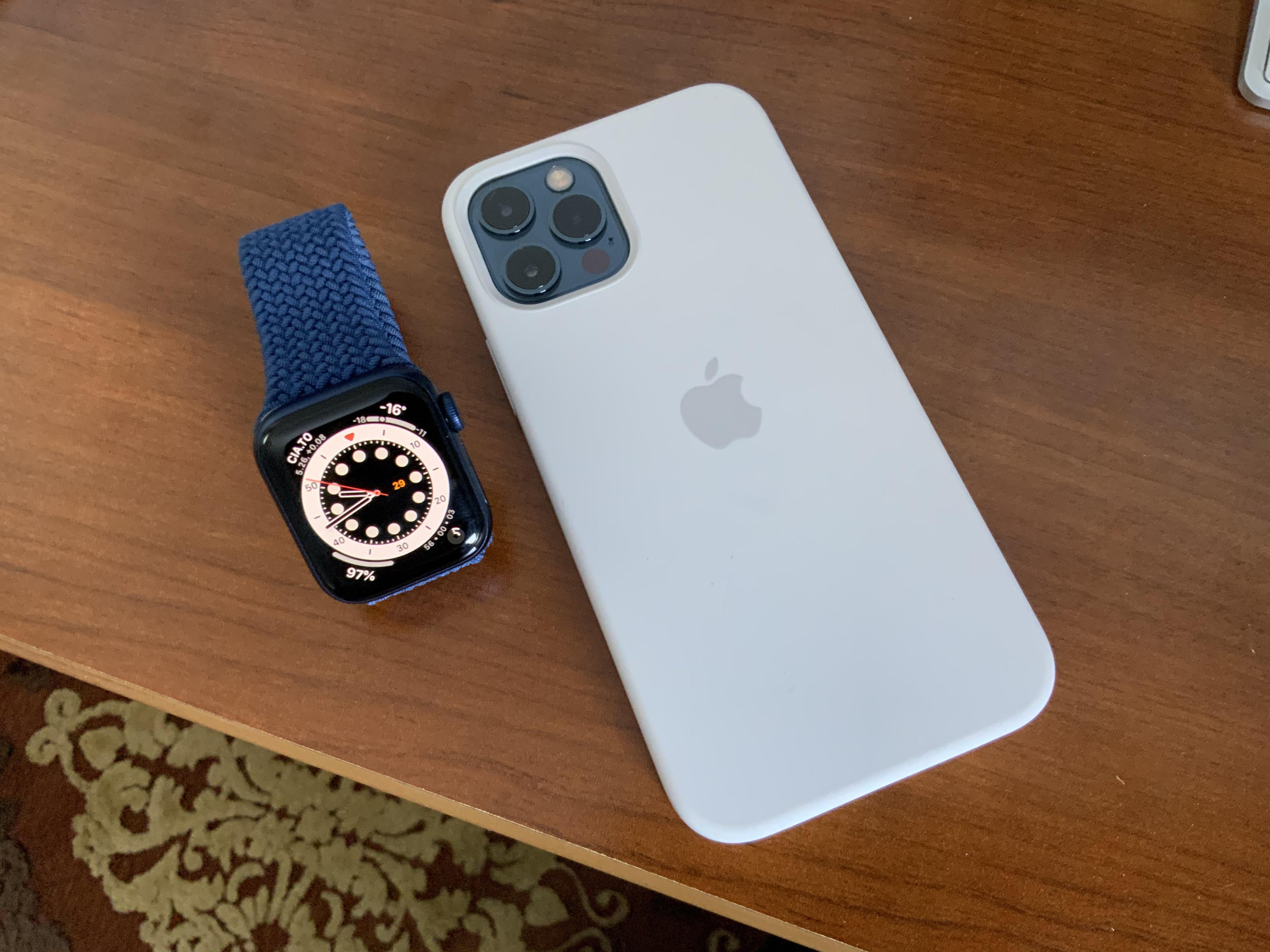 Finally got my Pacific Blue iPhone 12 Pro to match my Blue Series 6