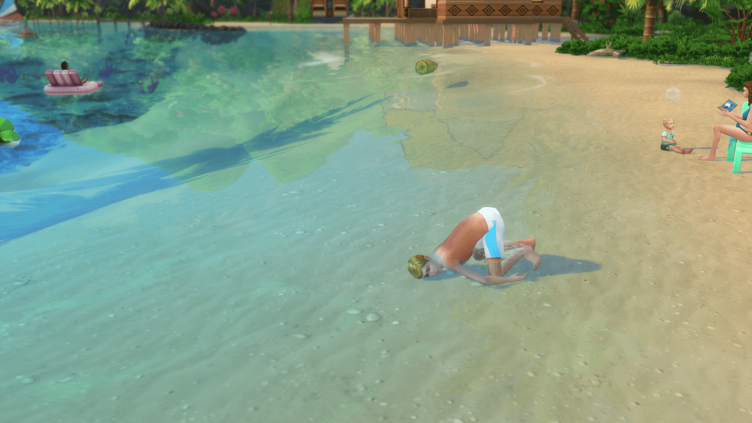 How to drown in water 2 inches deep. r/thesims
