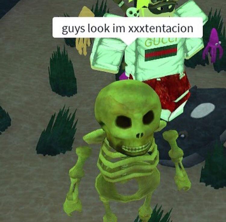Everybody all gangsta until Xs skeleton comes to life r/memes