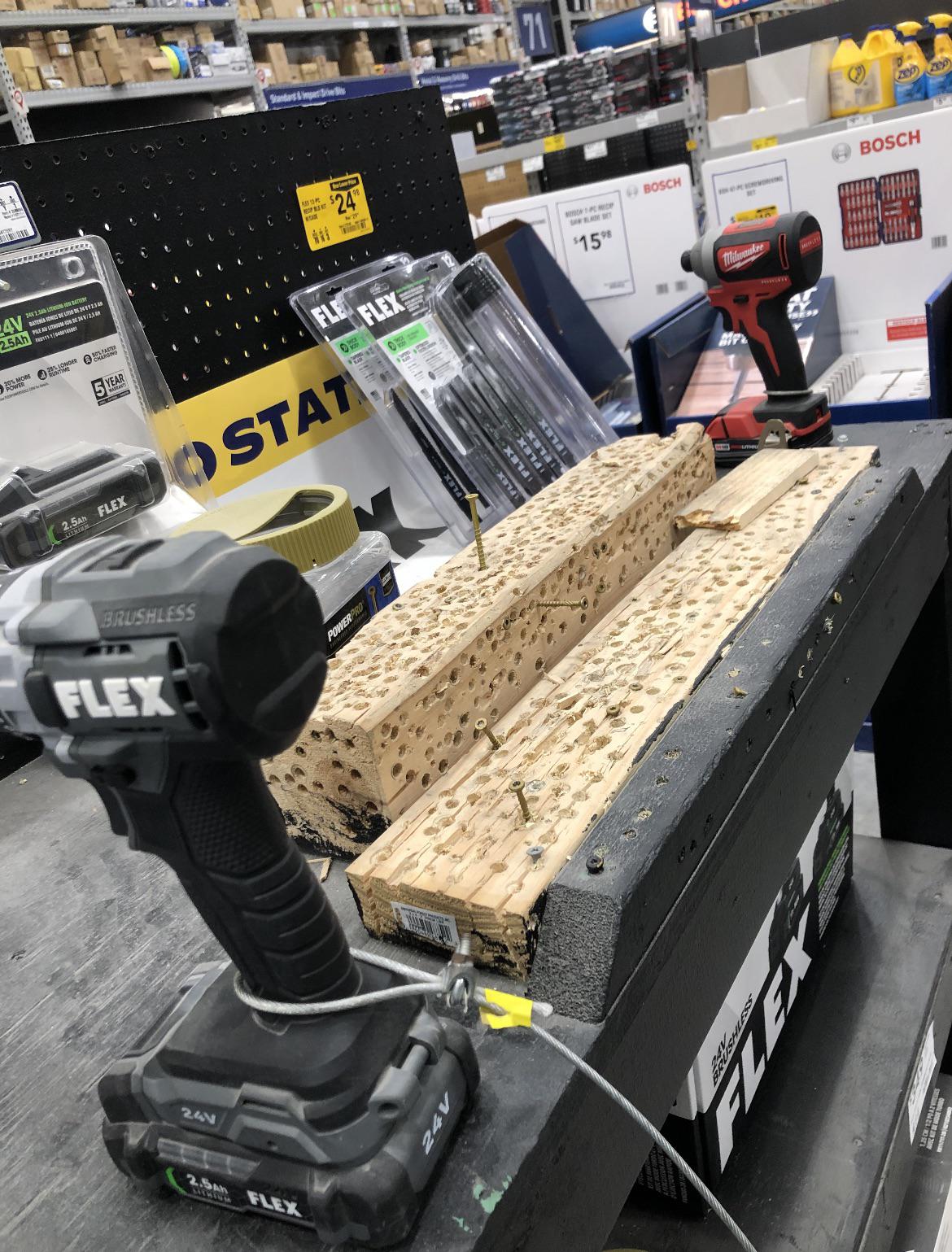 Shots fired at lowes! They have a Milwaukee impact out for you to