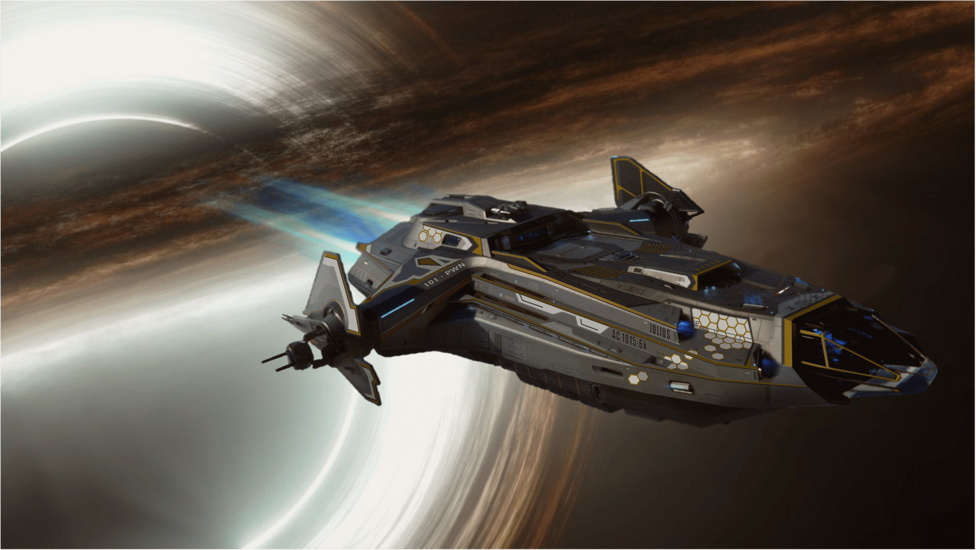 My Carrack's custom paint job is complete.. r/starcitizen