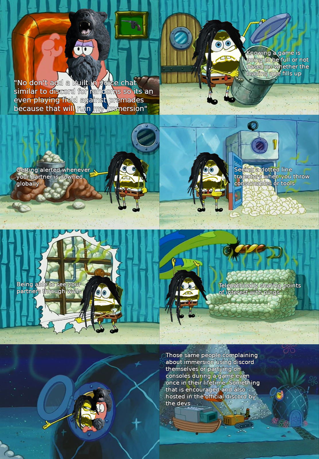 We need a real voice chat alongside proximity voip built in. We can