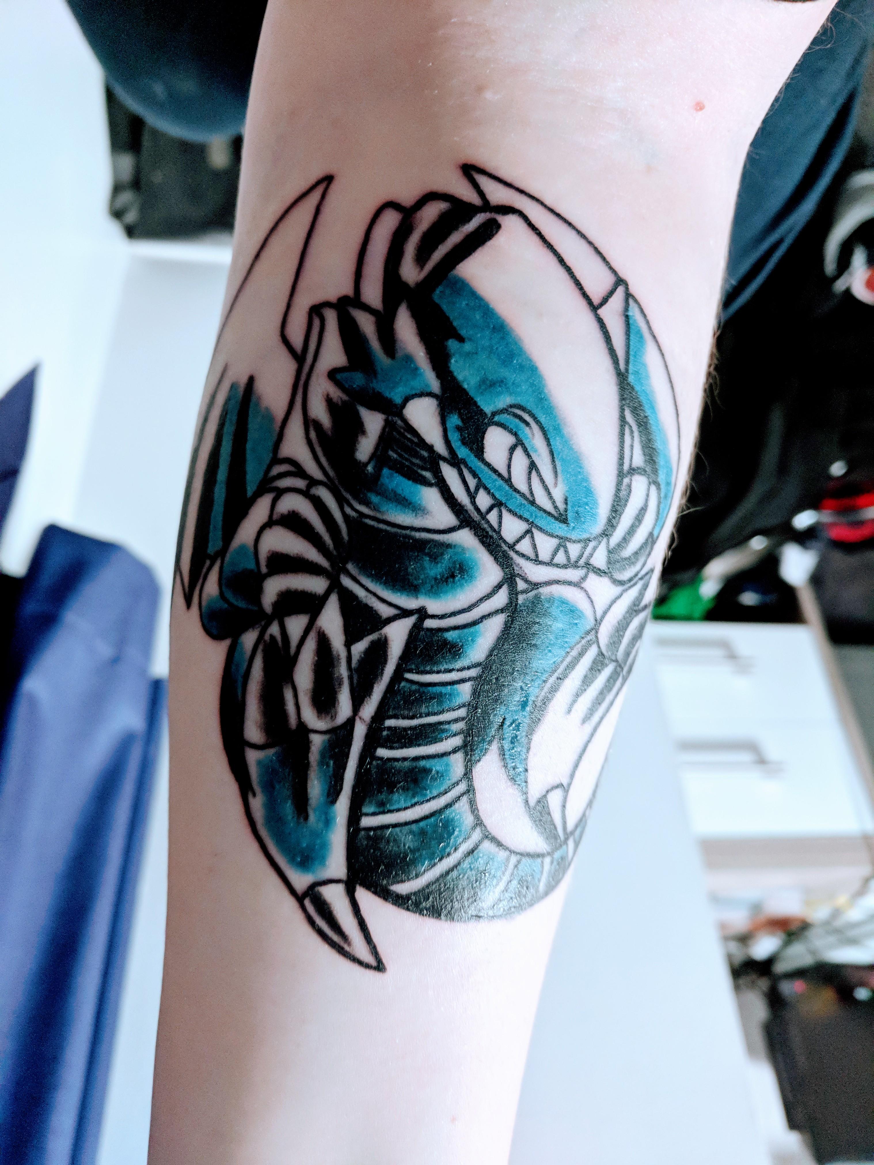 Blue Eyes Yugioh Tattoo tattoo design