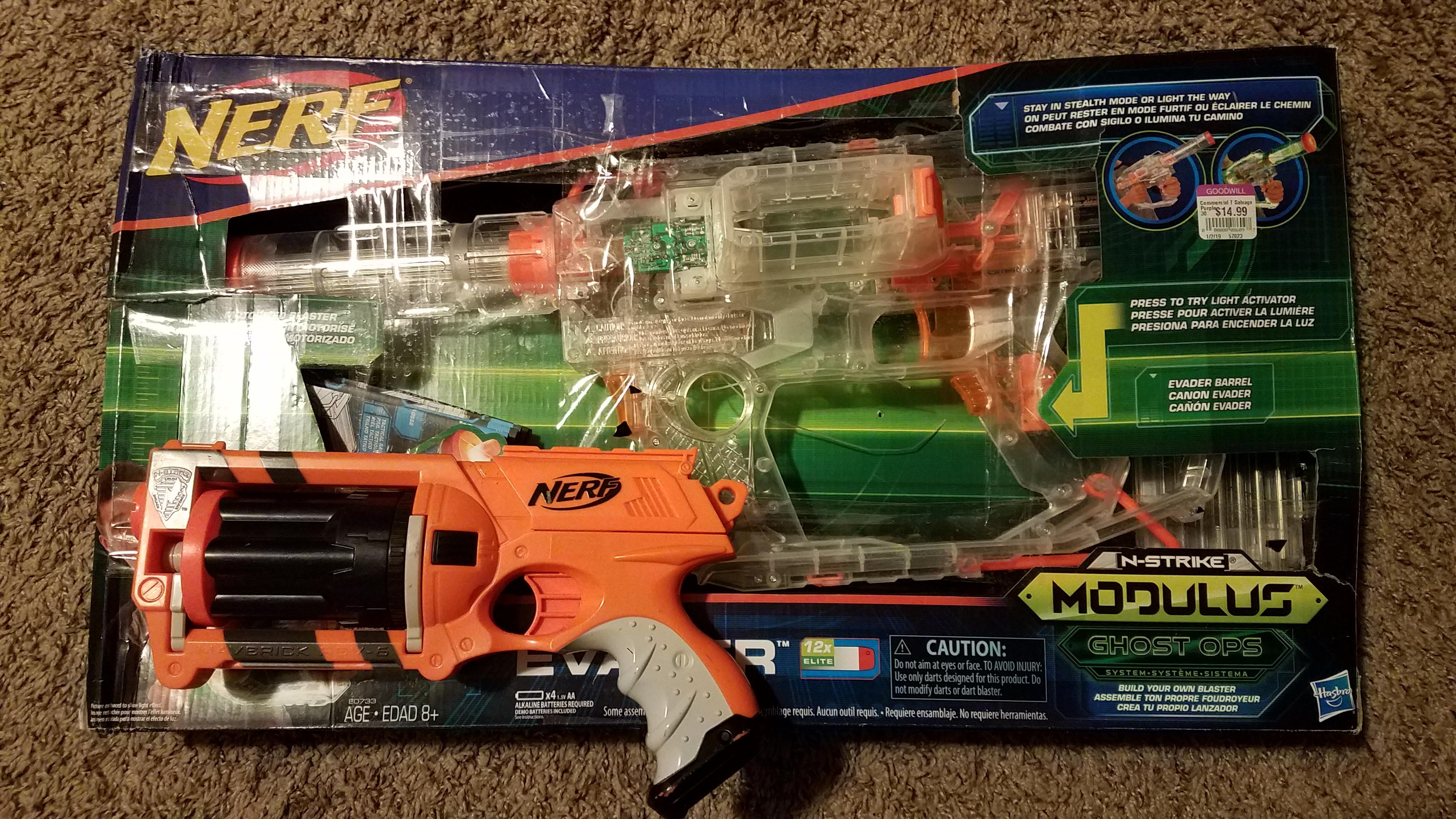 Glad I went to Goodwill today! r/Nerf