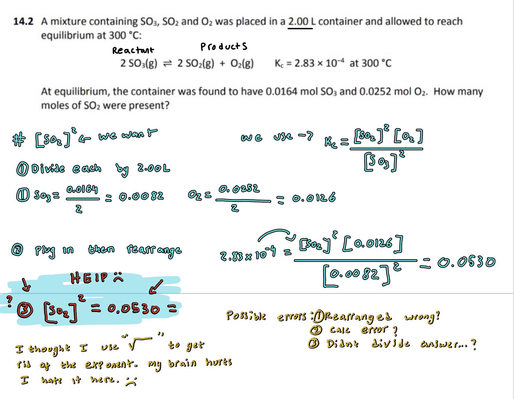 Can anyone help me on this gen chem 2 problem over the