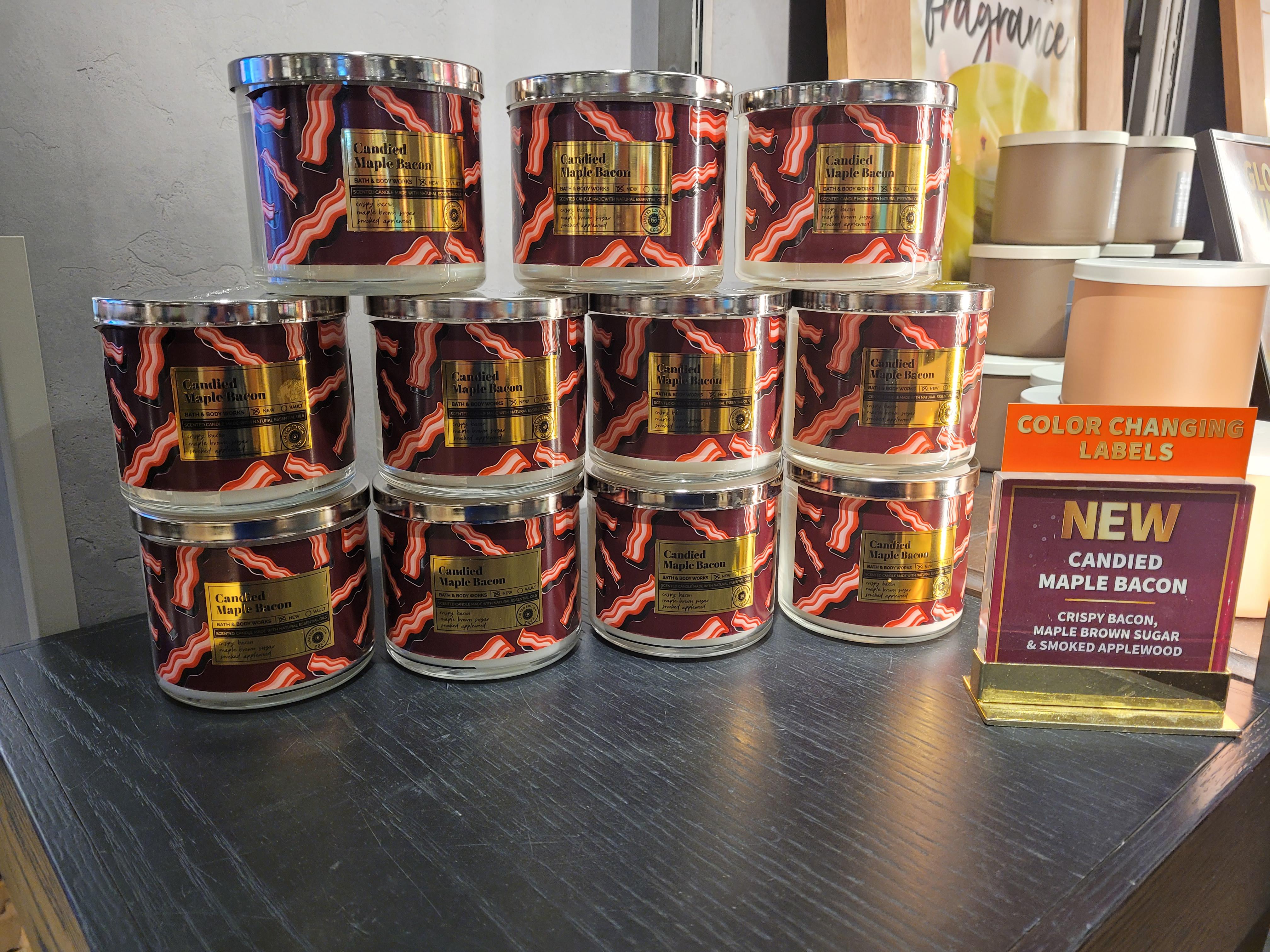 Bacon candles galore! r/bathandbodyworks