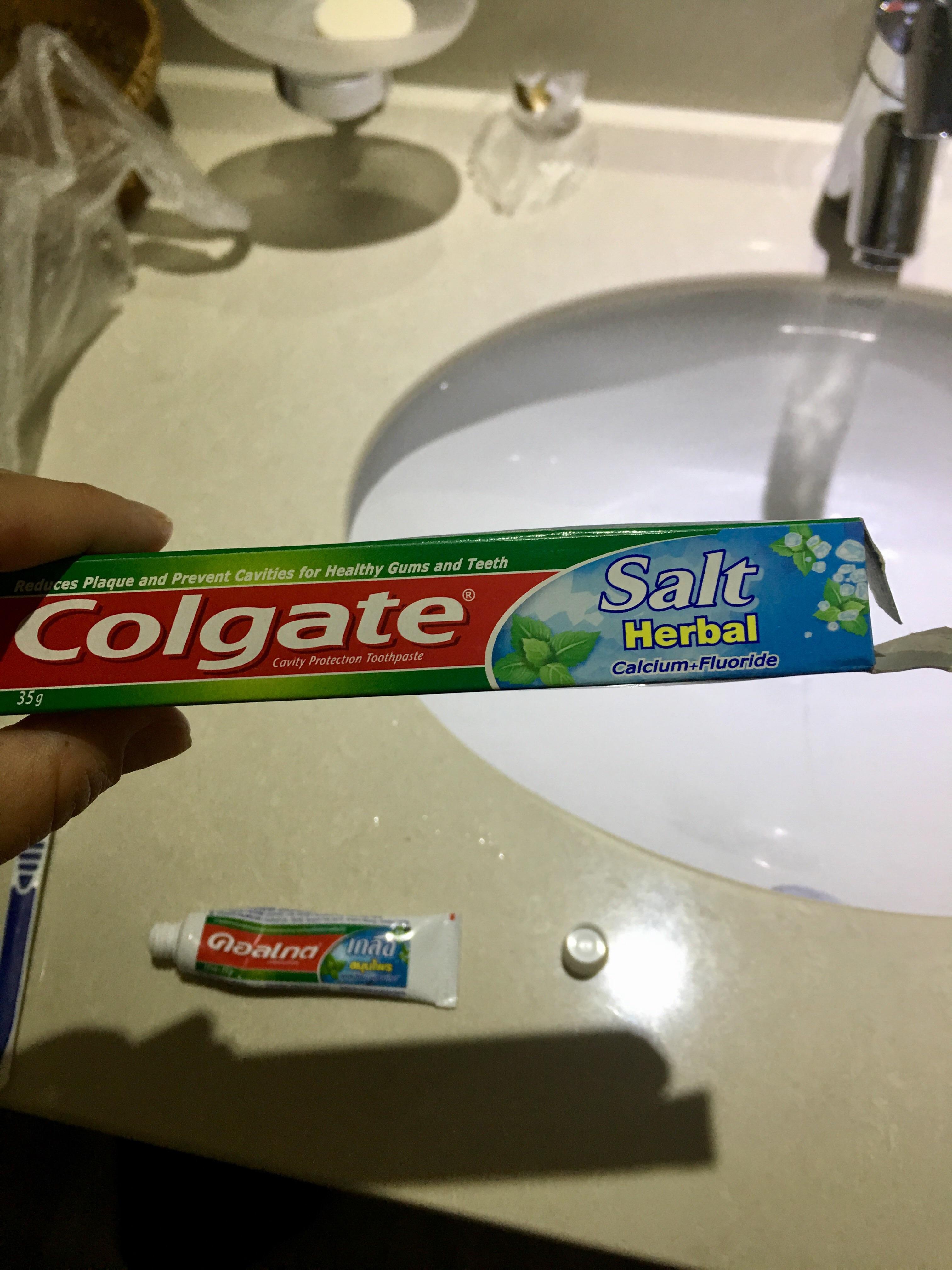 This salt flavored toothpaste in Thailand. r/mildlyinteresting