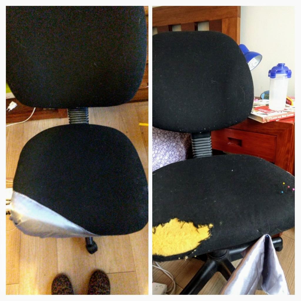 Working from home was too intense for the chair, but a few stitches