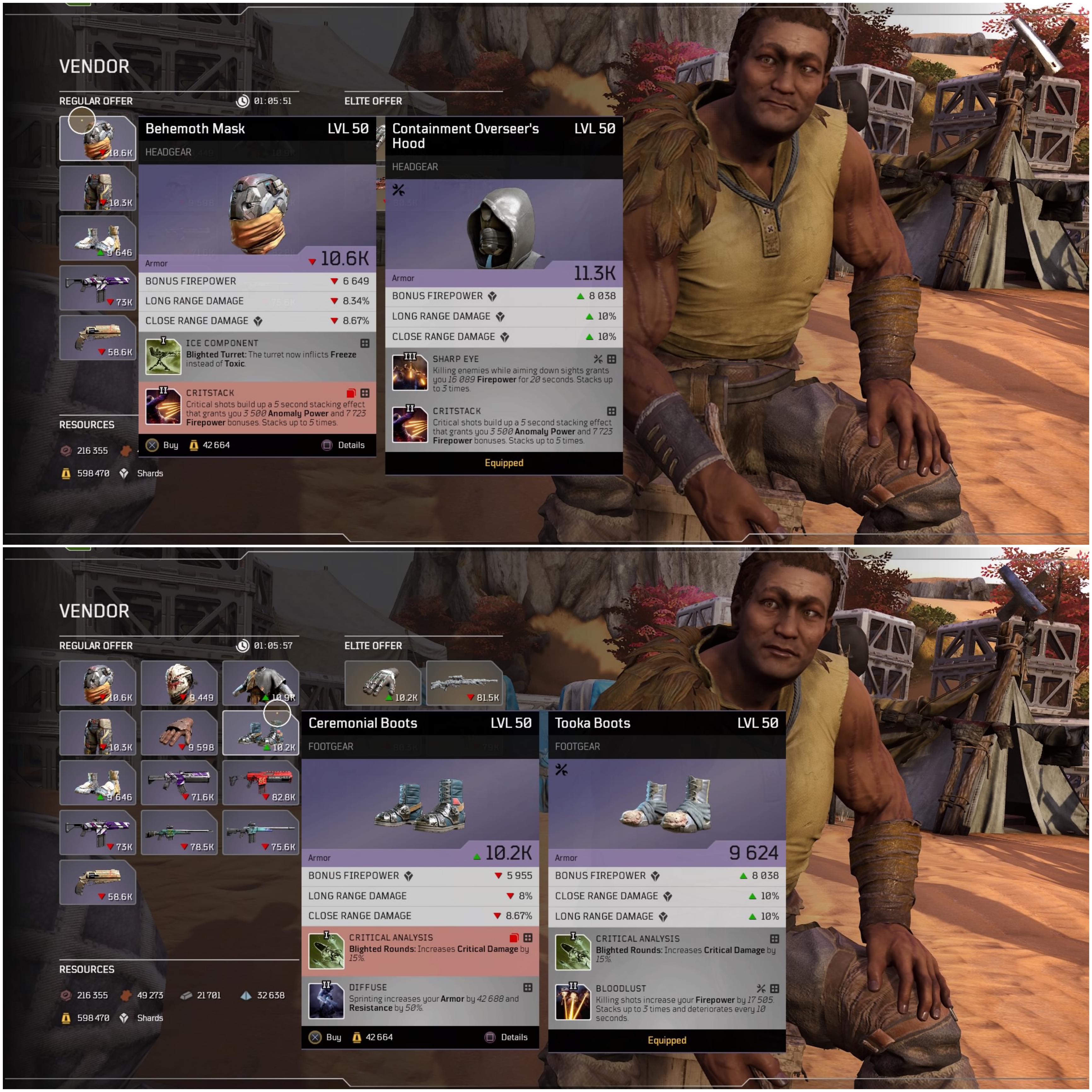 But I dont want crit stack/crit analysis.. r/outriders