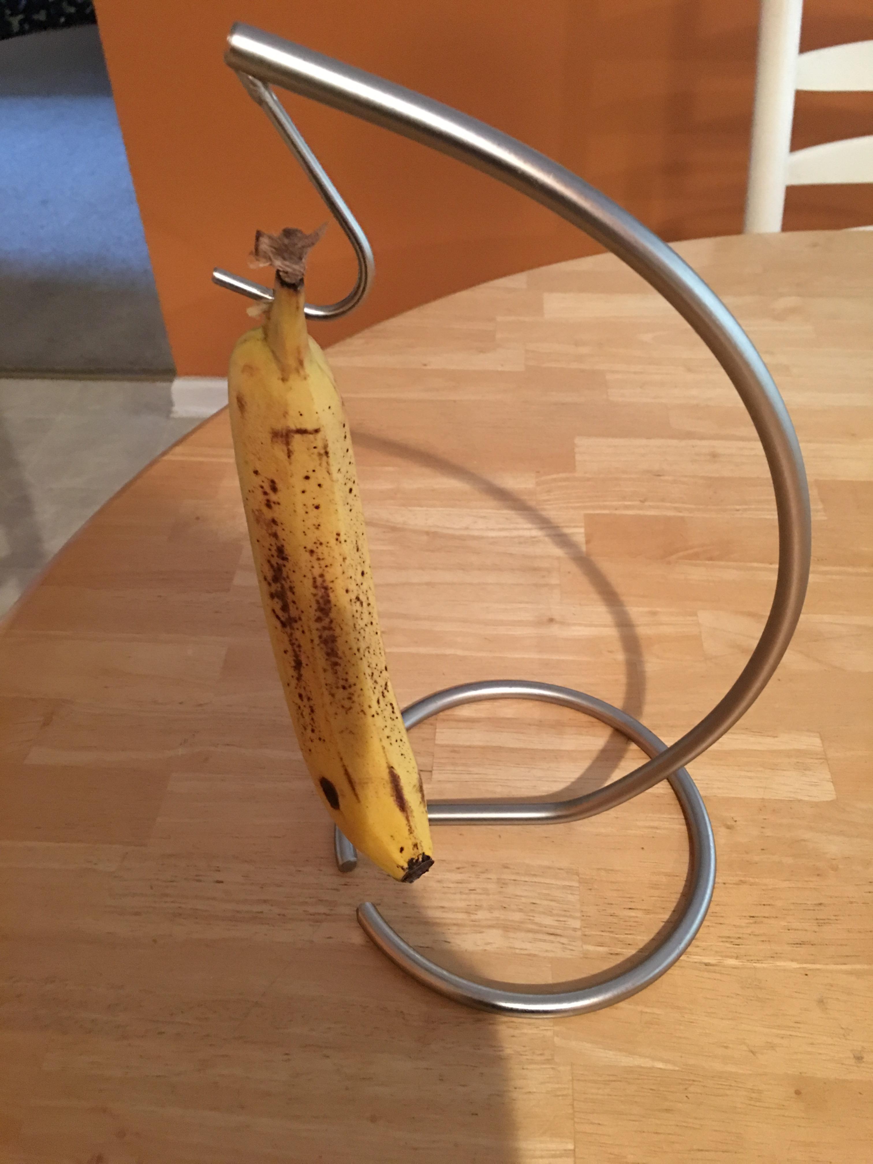 I asked my mother how we would use our banana hook once we only had one