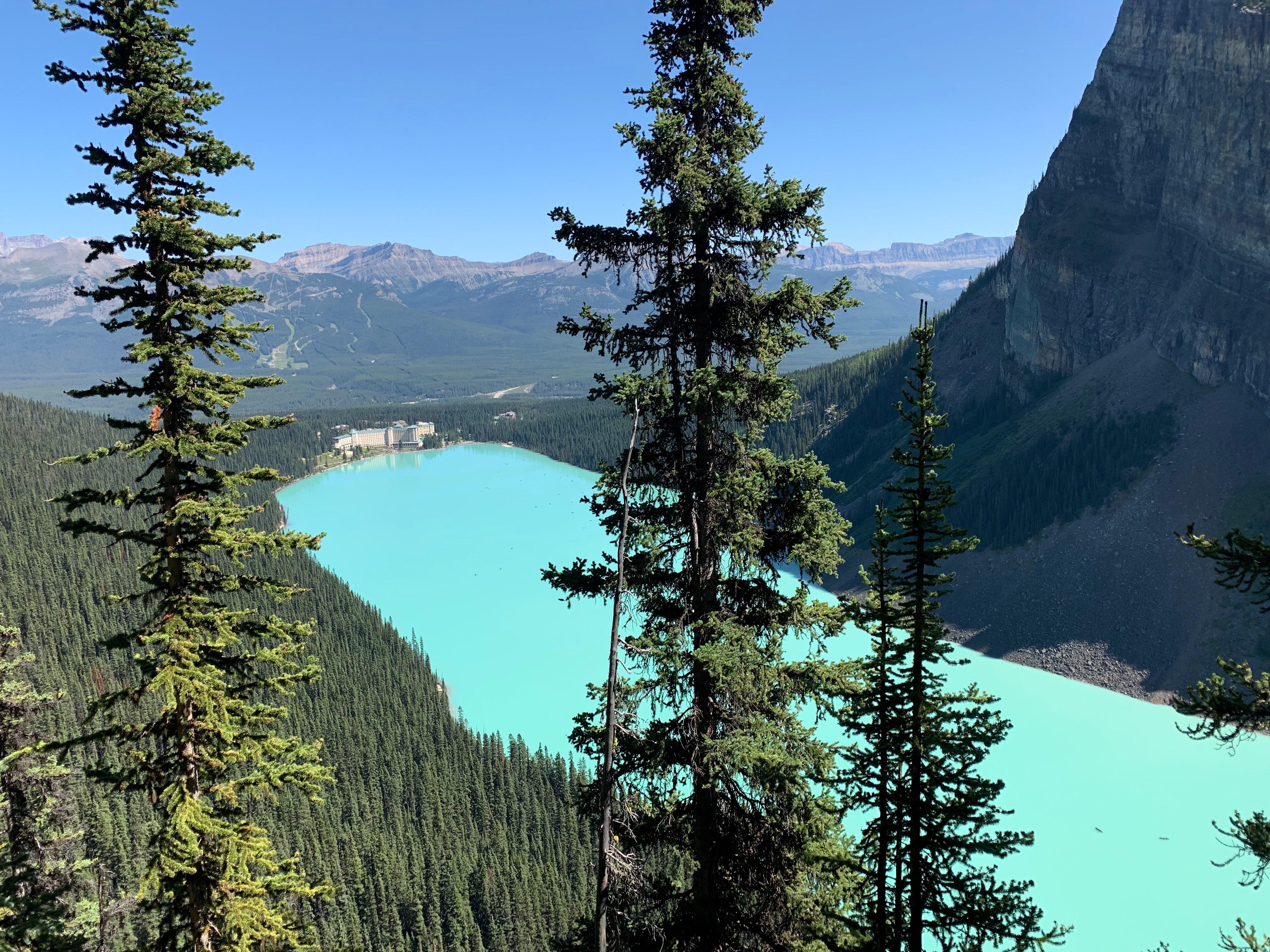 On the descent from the second tea house, Lake Louise, Alberta, Canada