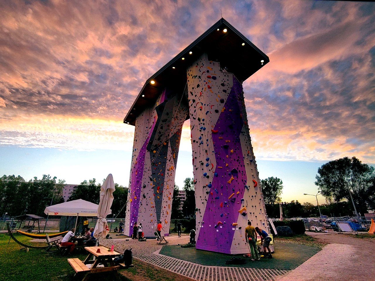 We finally have an outdoor wall in Vienna! climbing