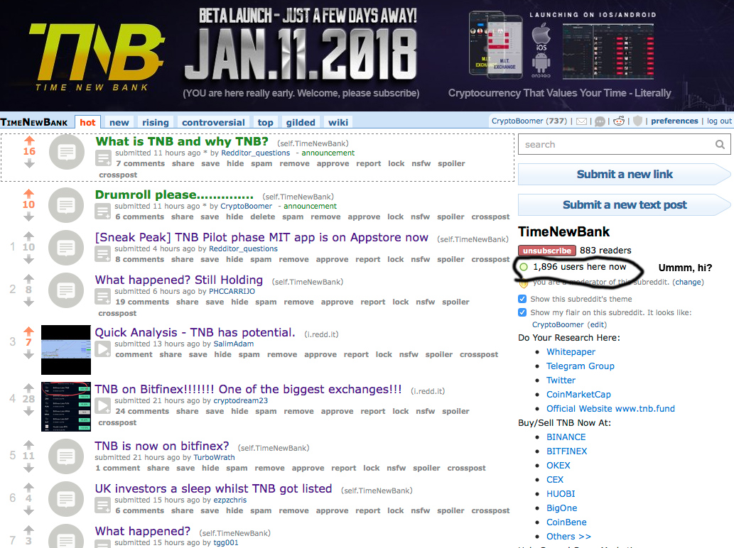 Sudden Surge In Reddit Viewers TimeNewBank