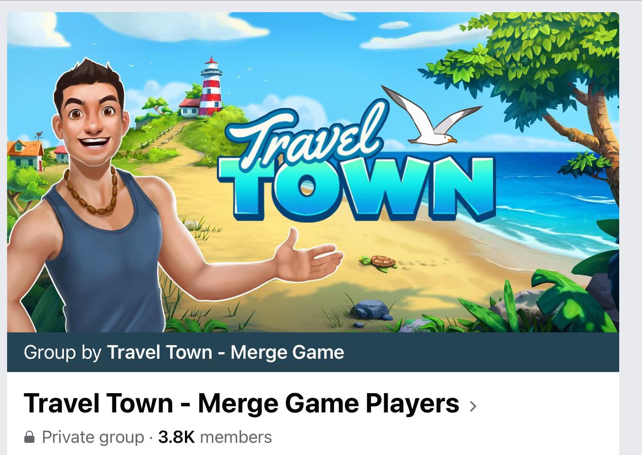 There are two Facebook places for Travel Town, a Page and a Group, both