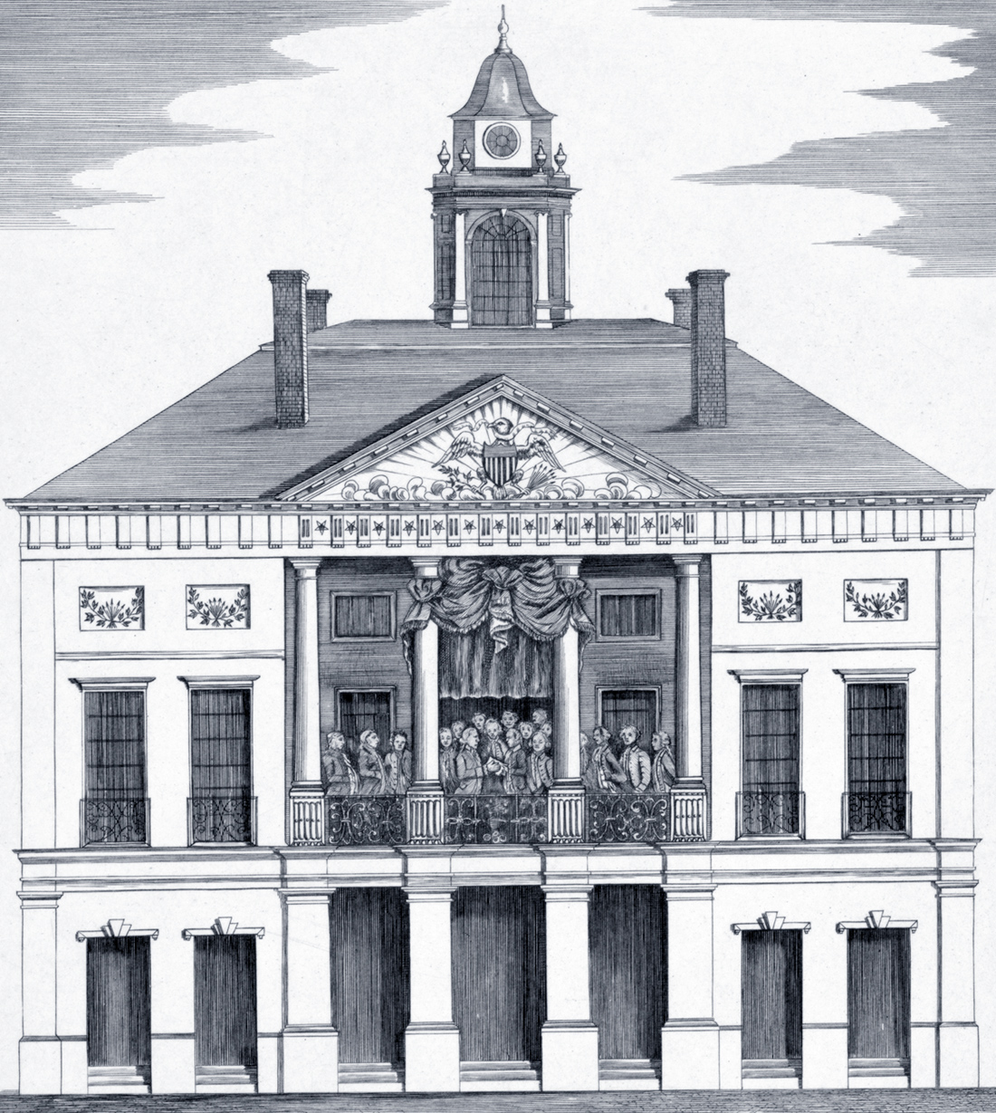 Federal Hall on Wall Street, New York City. Built from 1699 to 1703