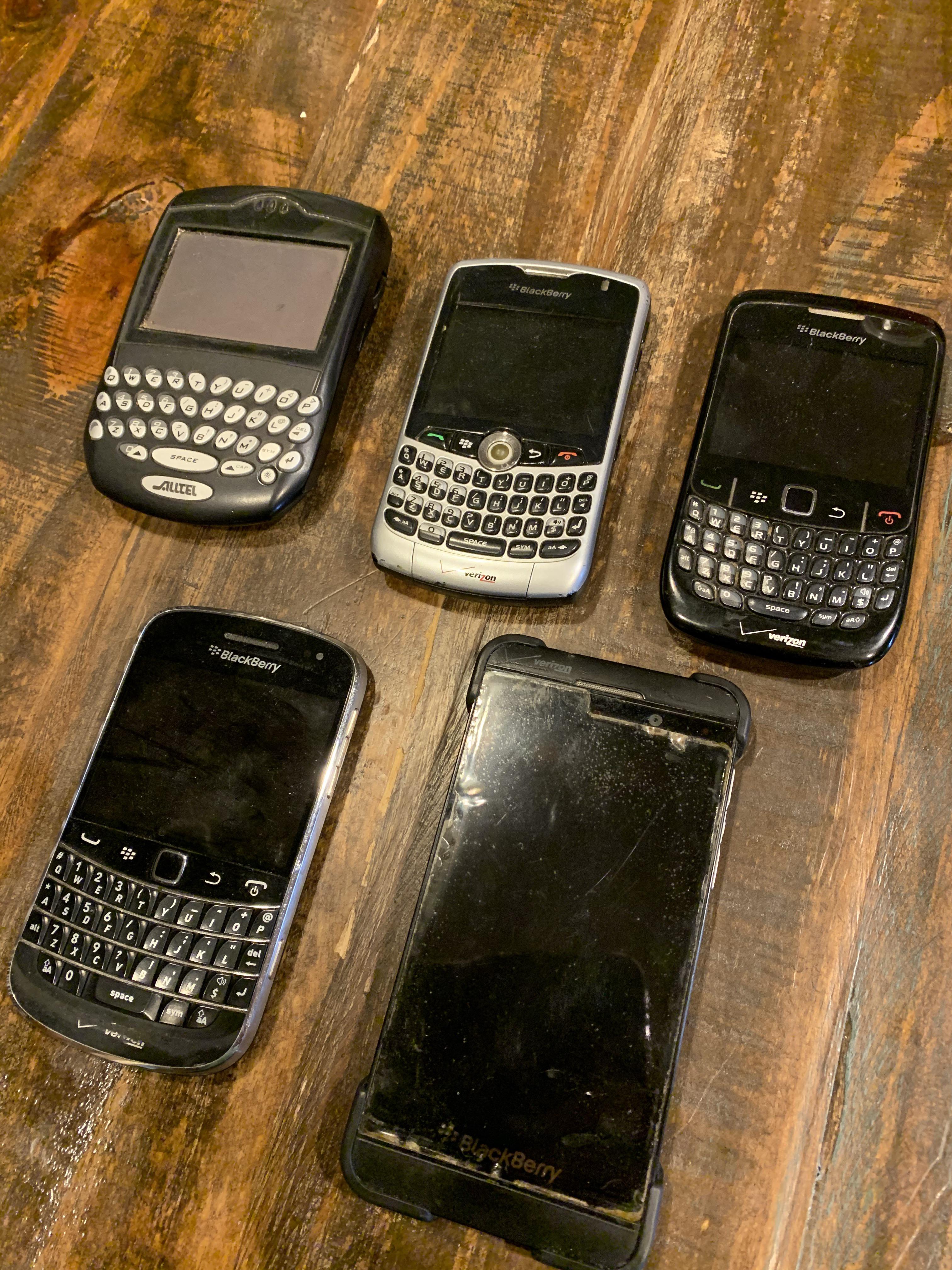 The evolution. I loved all of these phones. blackberry