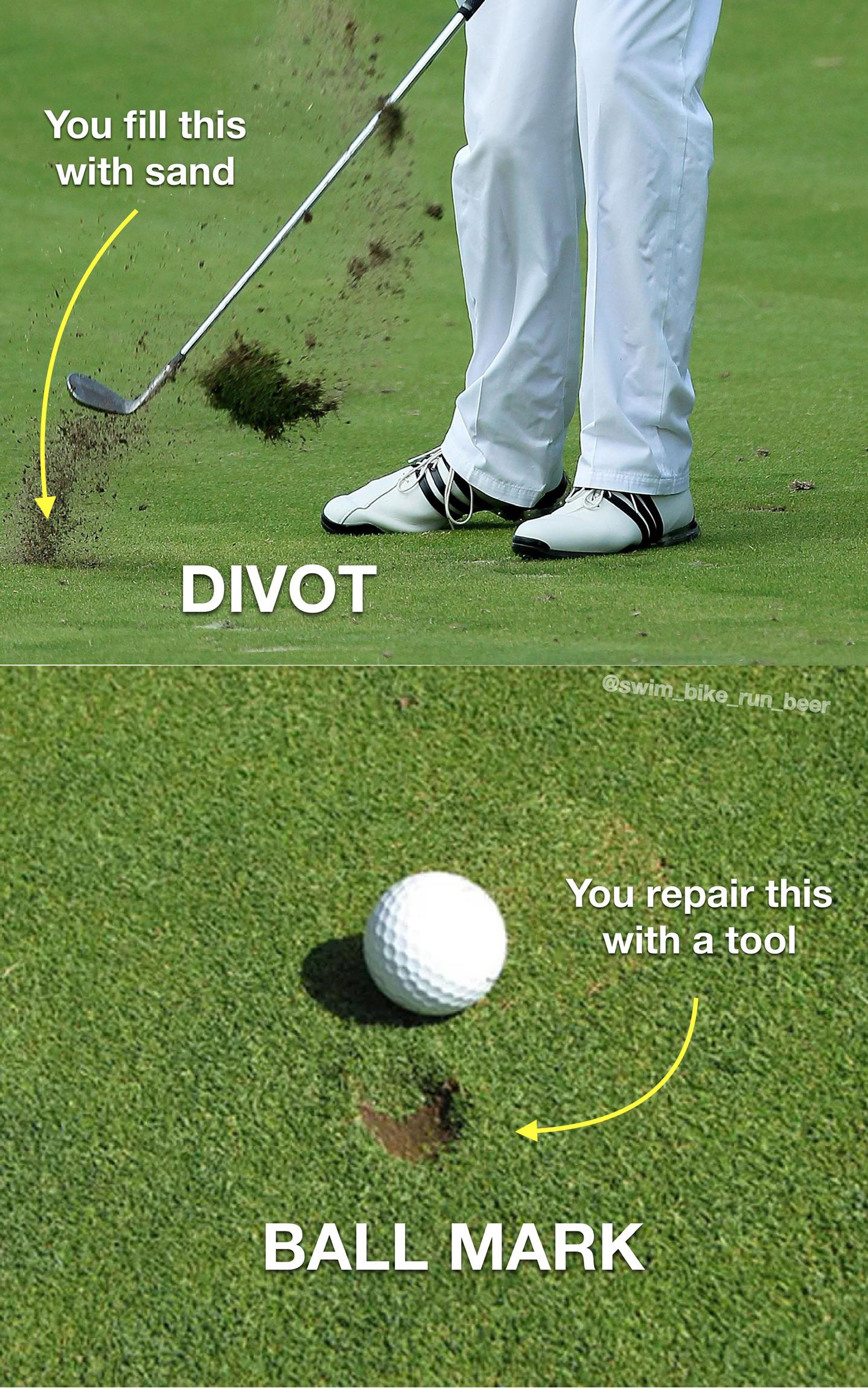 I blame companies calling them “divot tools”, for this constant
