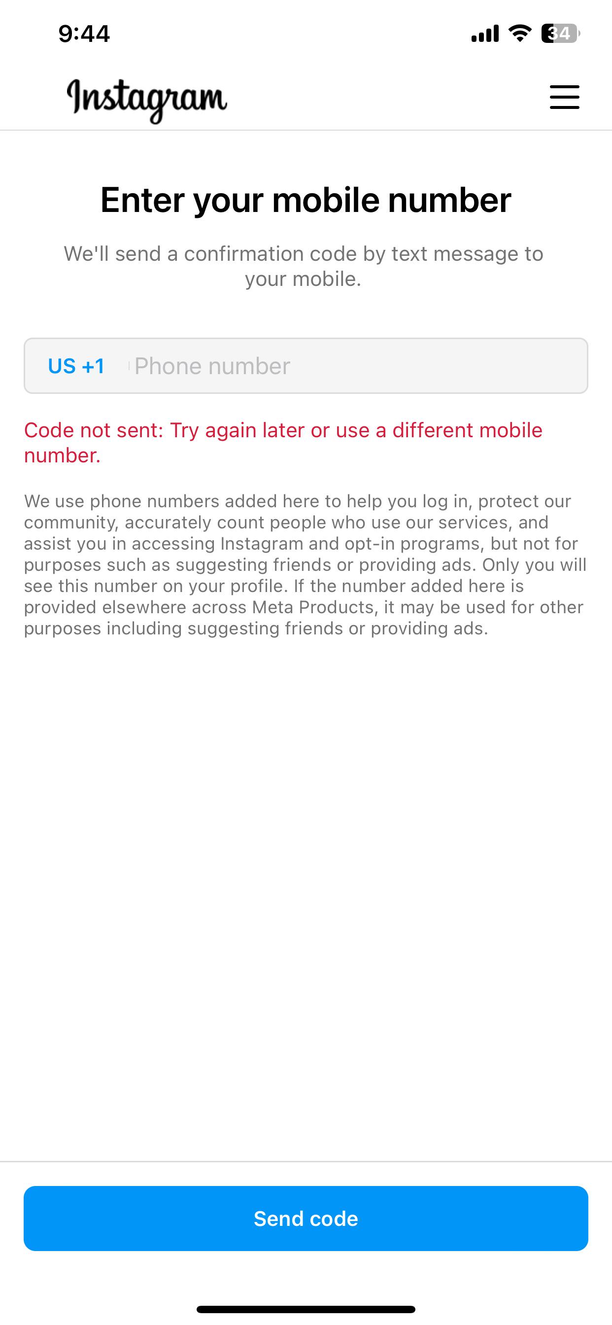 Instagram suspended my account for just existing and now not even
