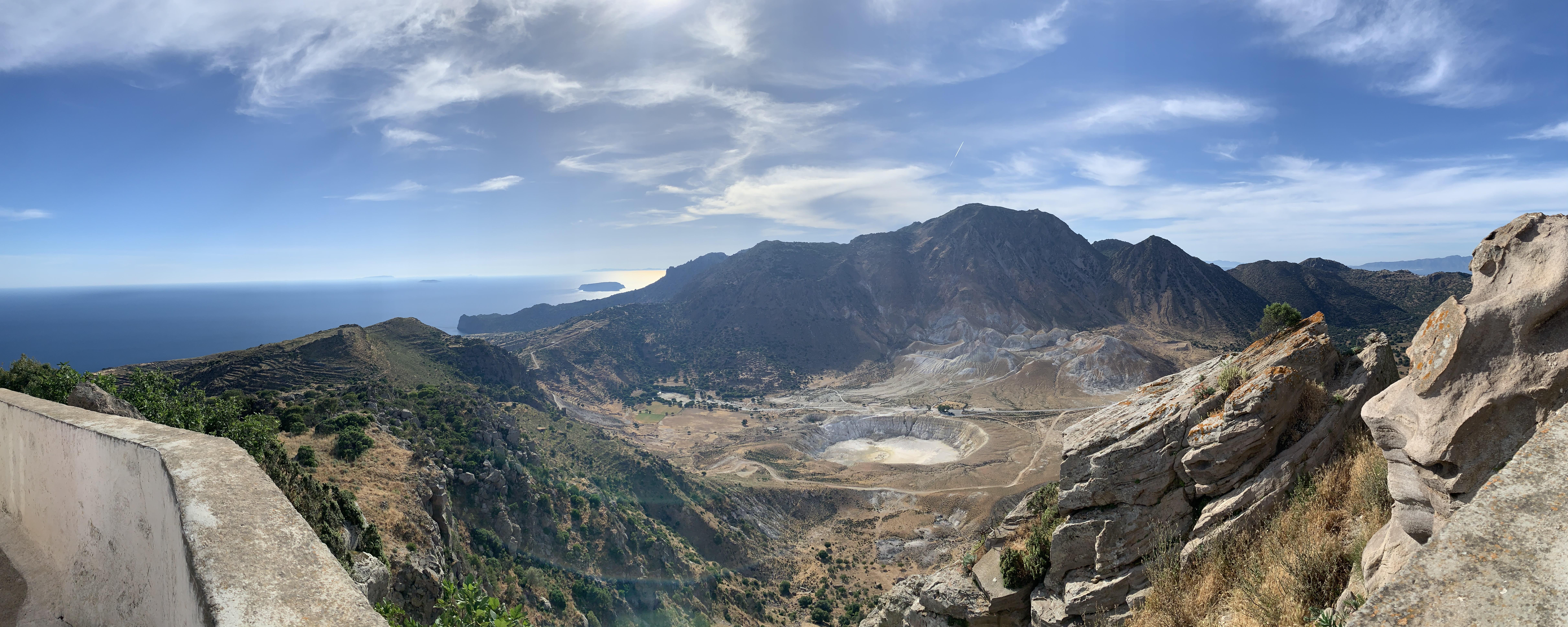 Active volcano on the Greek Island of Nisyros r/ViewPorn