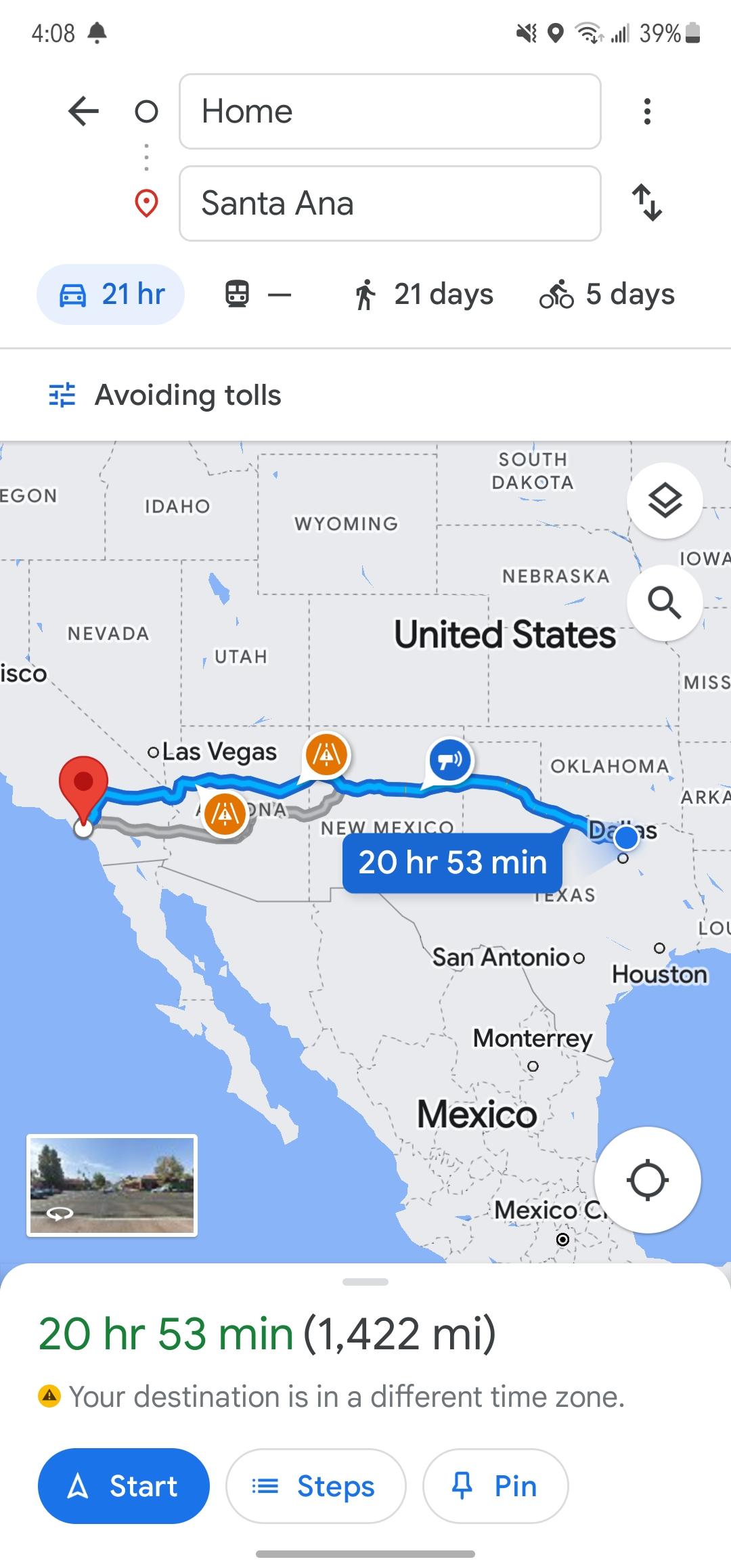 Texas to California safest route? r/roadtrip