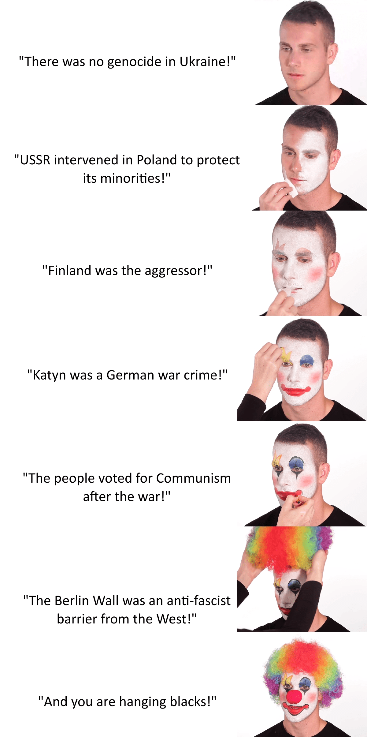 How to be a clown r/HistoryMemes