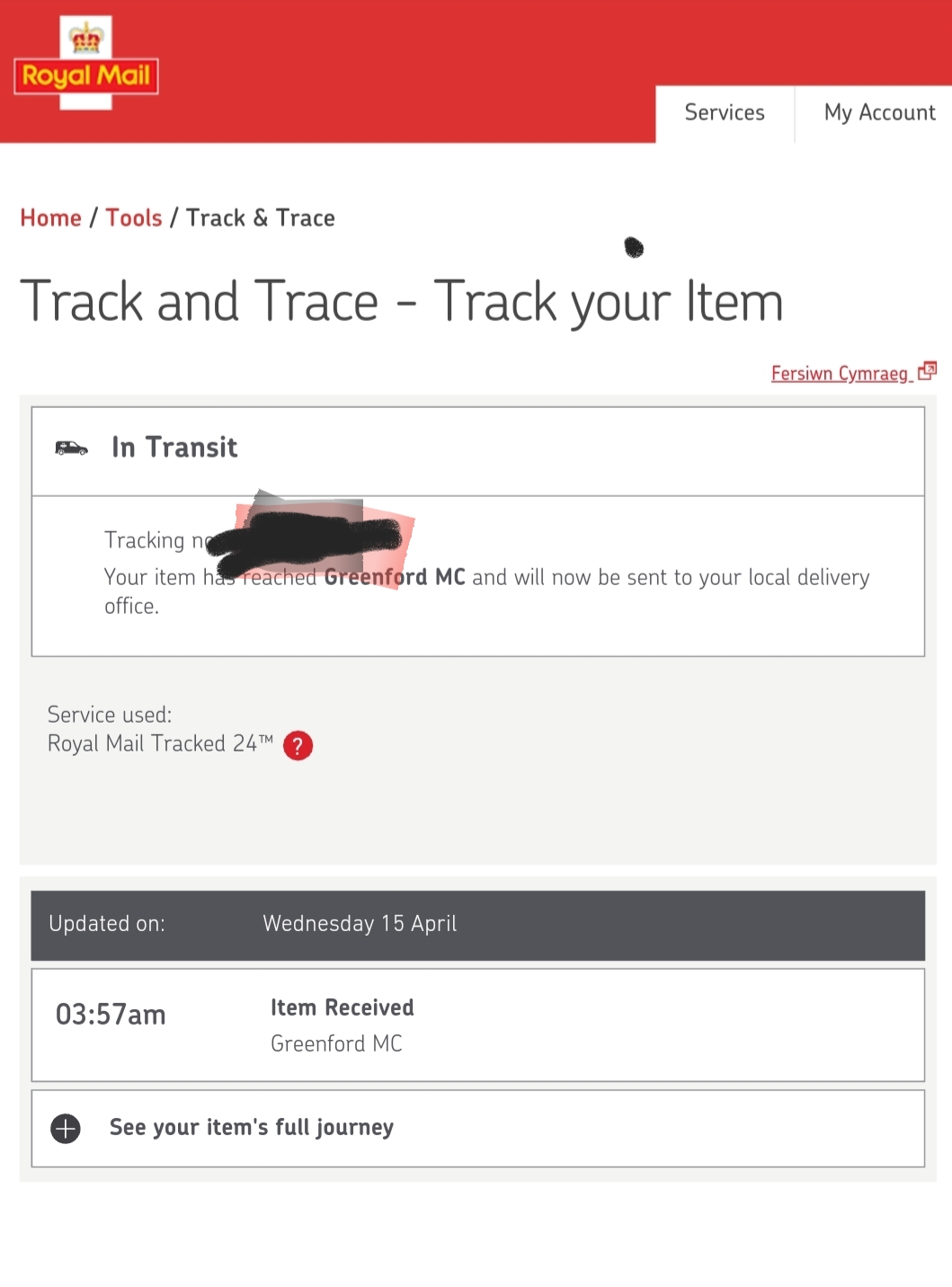 I recieved a tracked 48hr parcel that was sent out after this and this