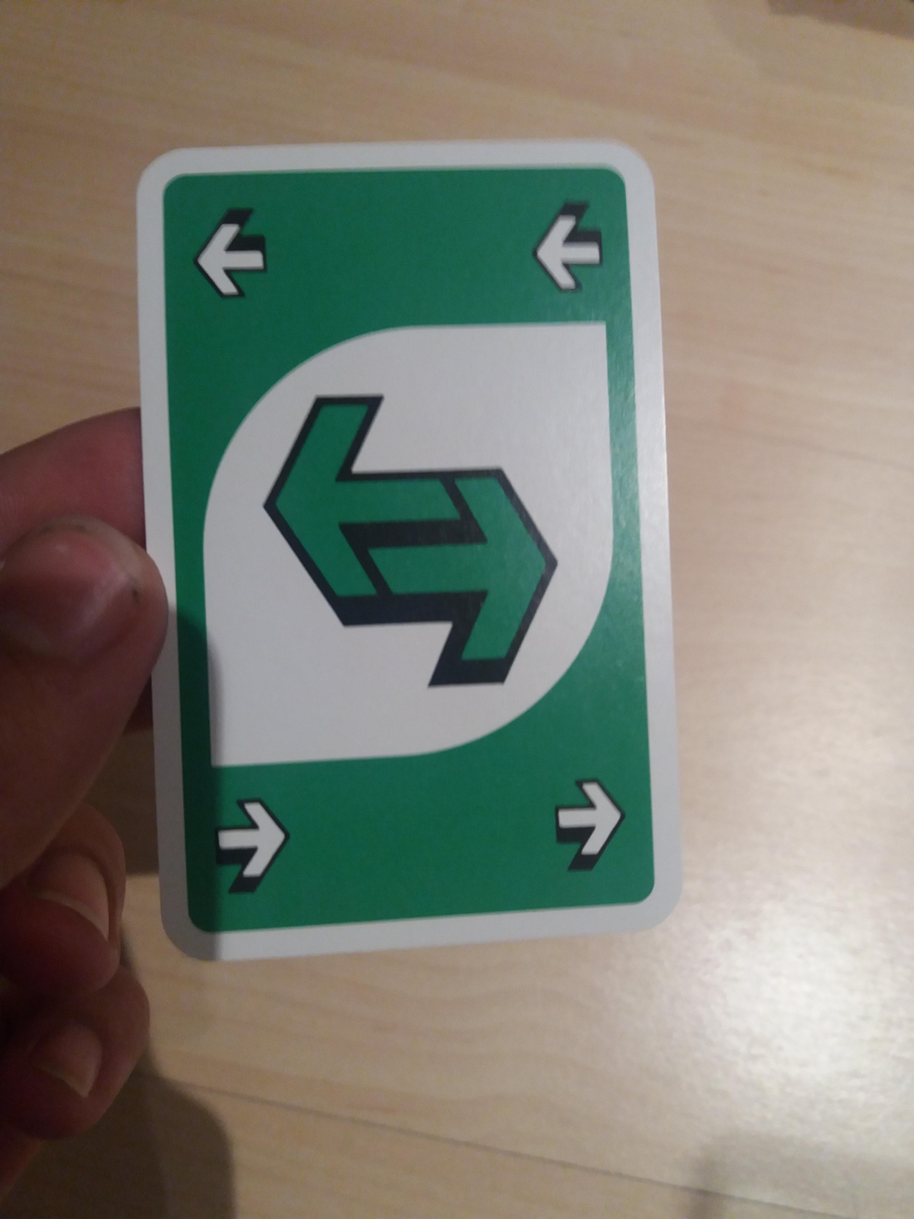 I found an old UNOreverse card mildlyinteresting