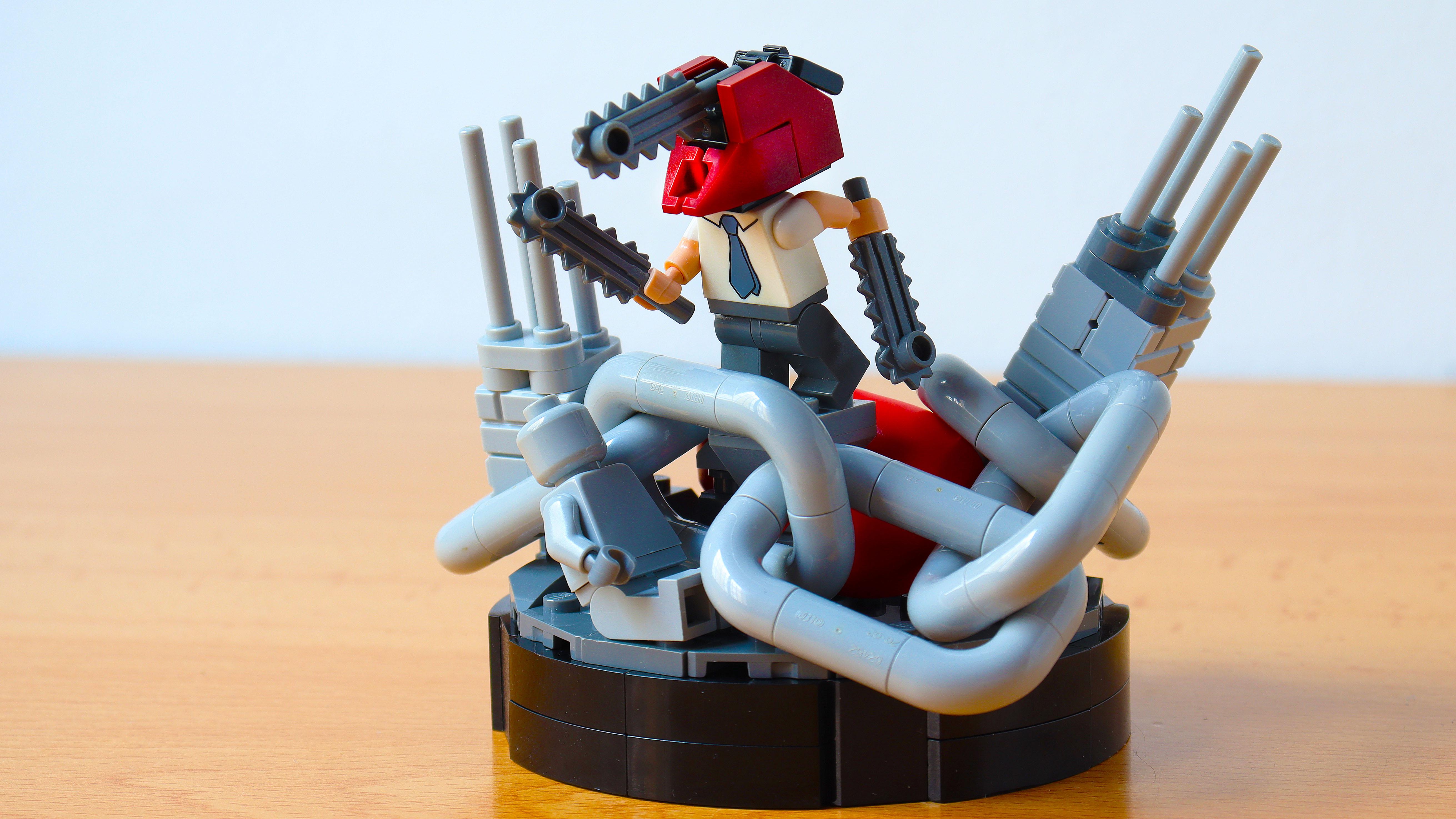 They released the anime today, so I made Chainsaw Man. r/lego