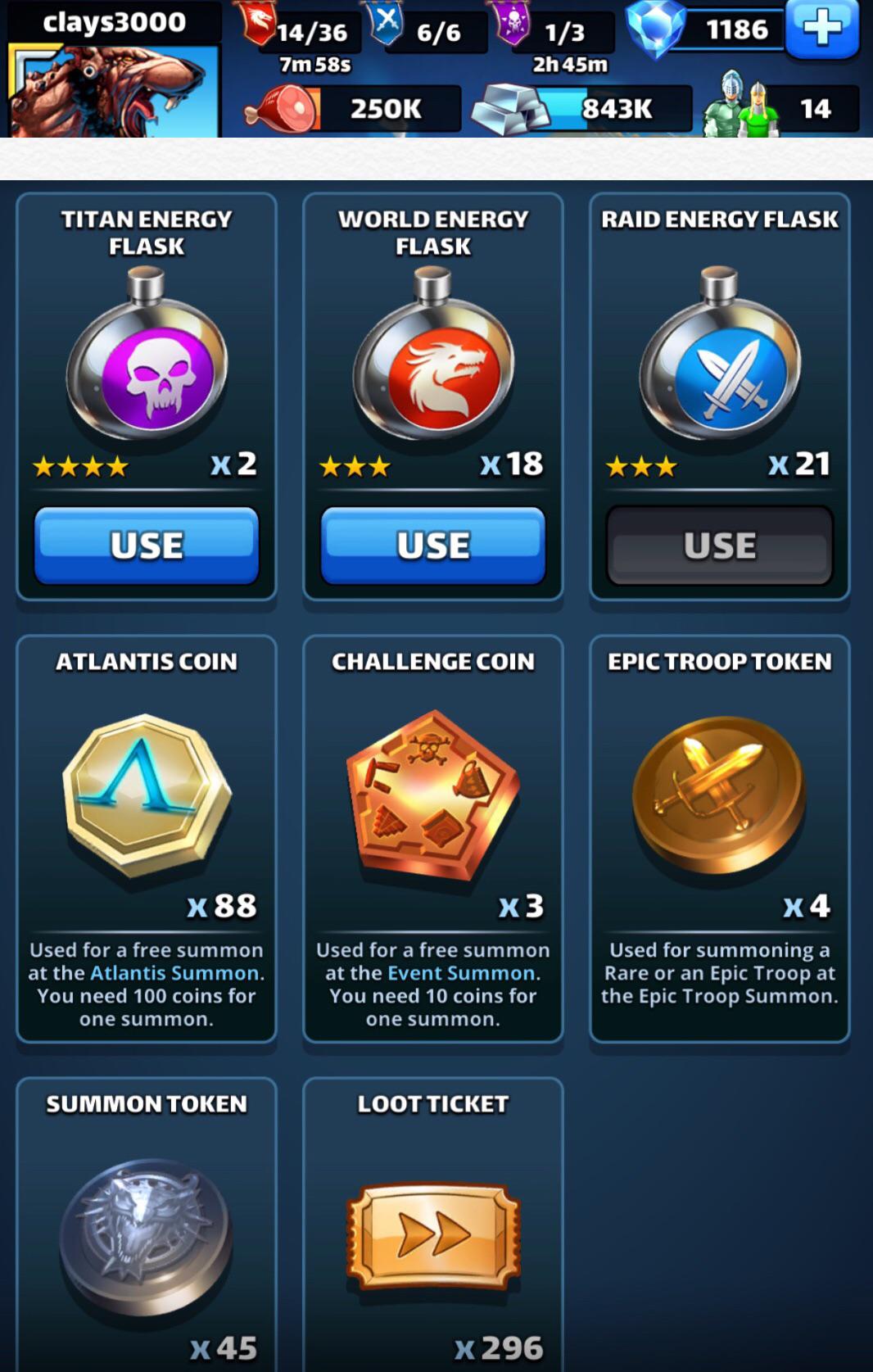 Atlantis Ultra Farming Know y’all tired of me r/EmpiresAndPuzzles