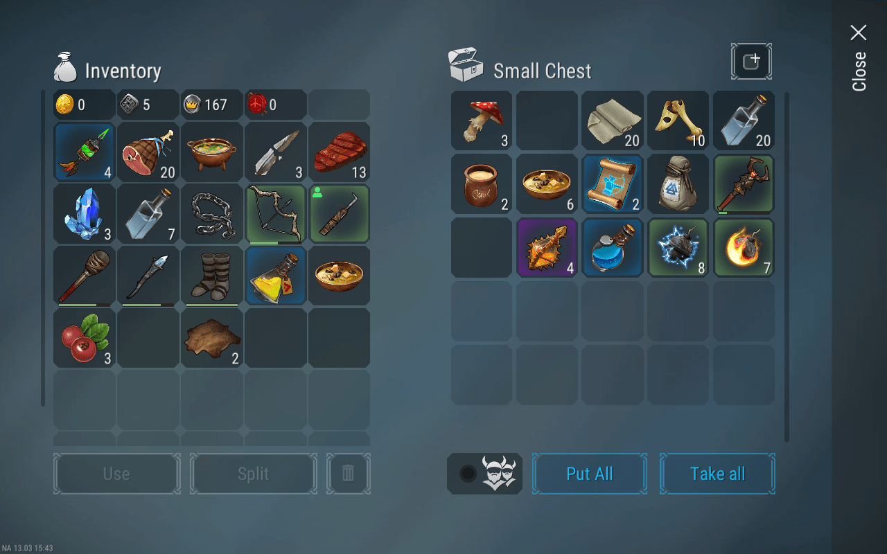 Willing to trade anything in this chest and inventory for a lot of